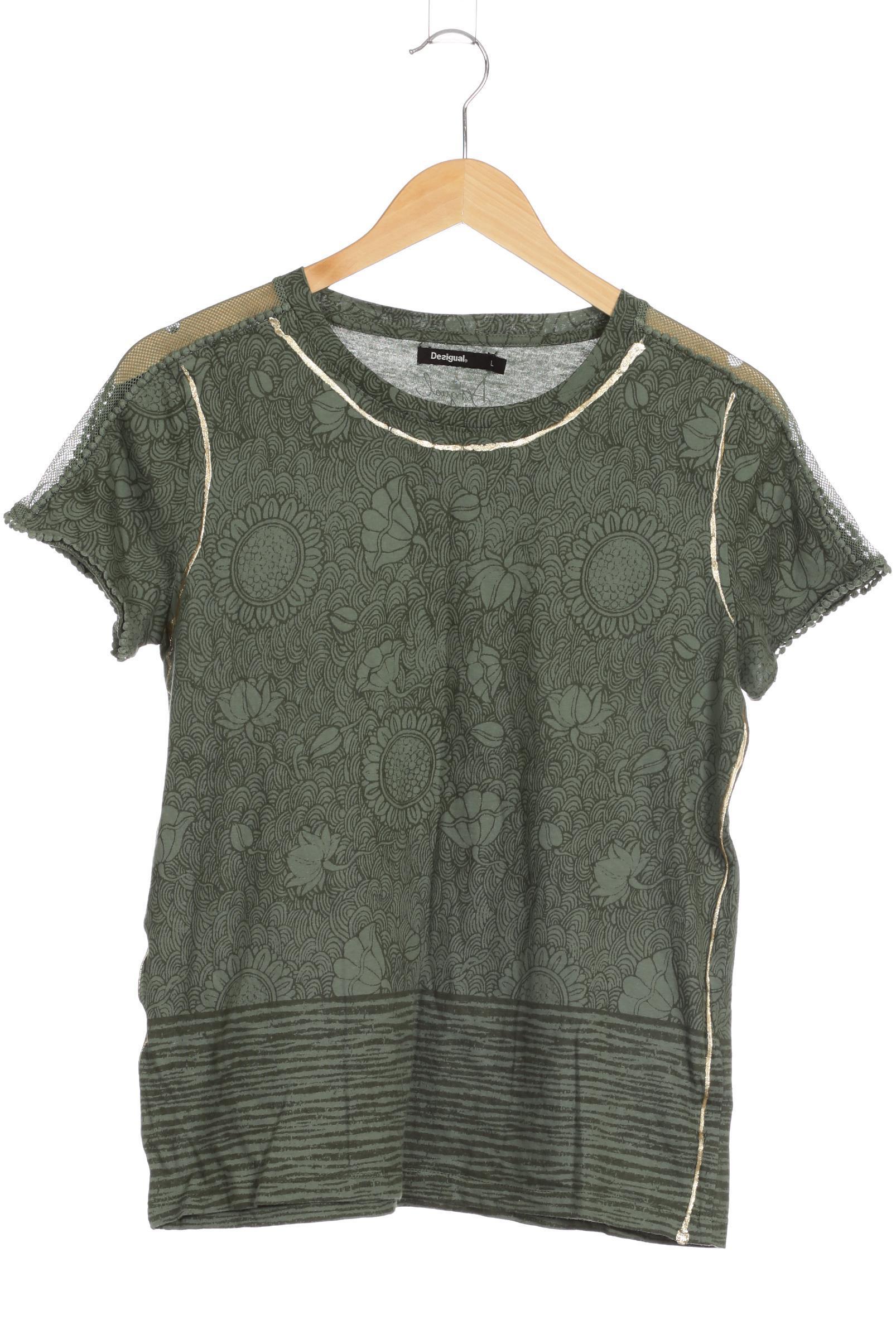 

Desigual Damen T-Shirt, grün, Gr.