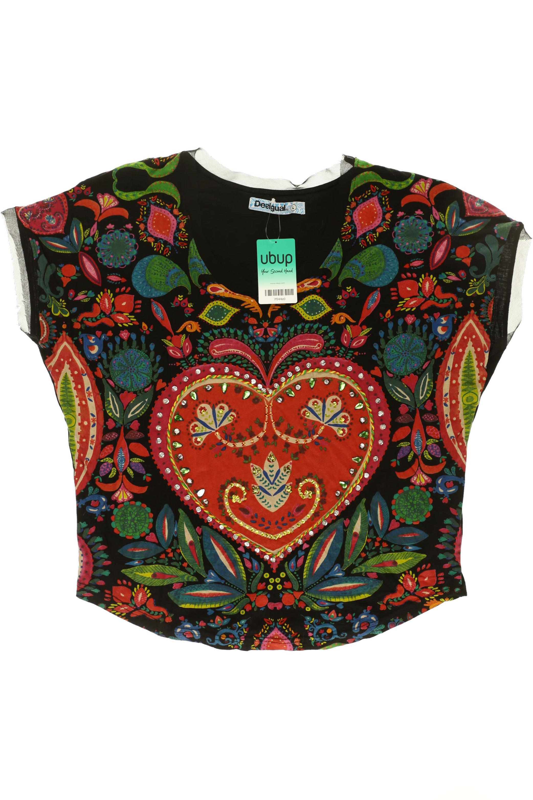 

Desigual Damen T-Shirt, mehrfarbig, Gr.