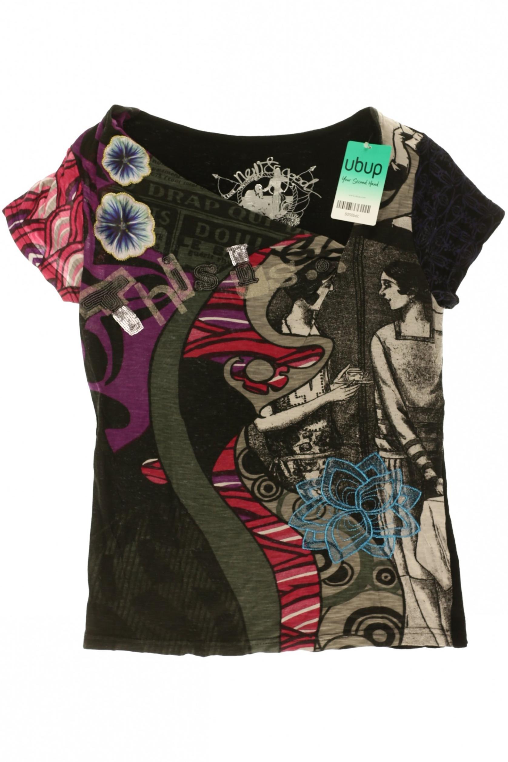 

Desigual Damen T-Shirt, schwarz, Gr.