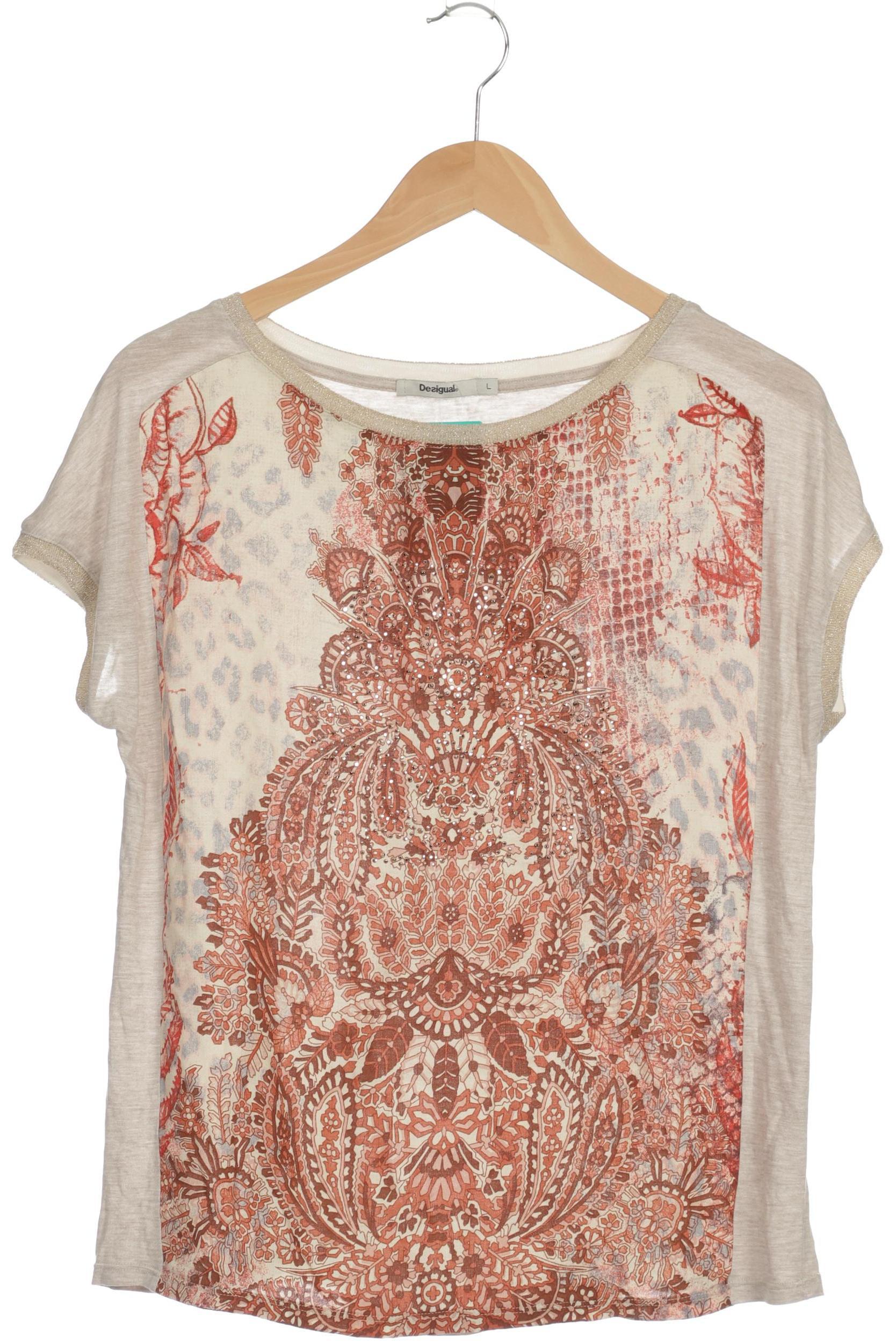 

Desigual Damen T-Shirt, beige, Gr.