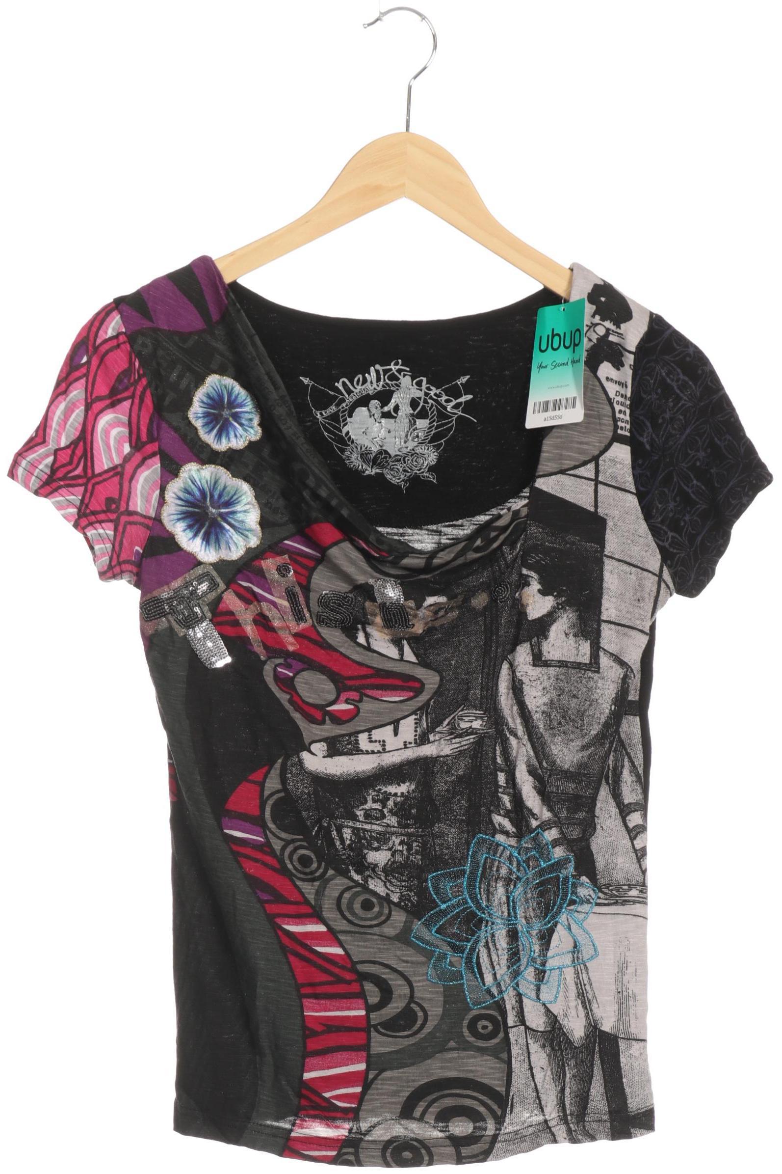 

Desigual Damen T-Shirt, schwarz, Gr.