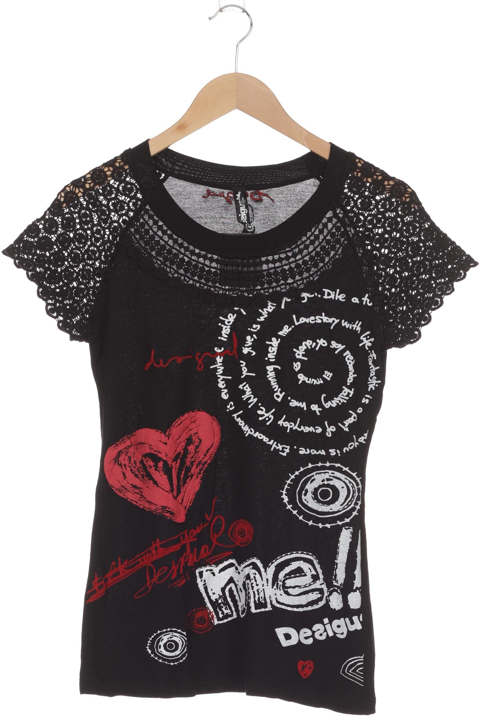 

Desigual Damen T-Shirt, schwarz, Gr.