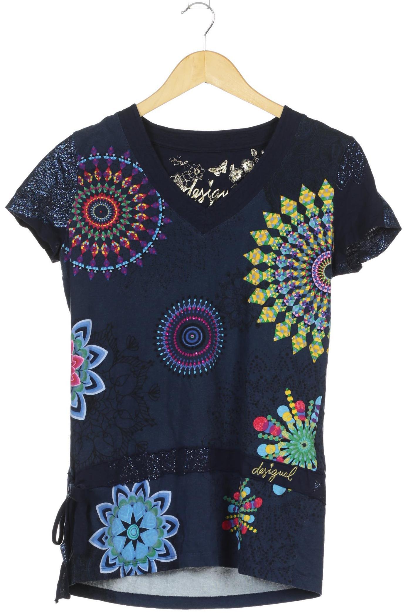 

Desigual Damen T-Shirt, blau, Gr.