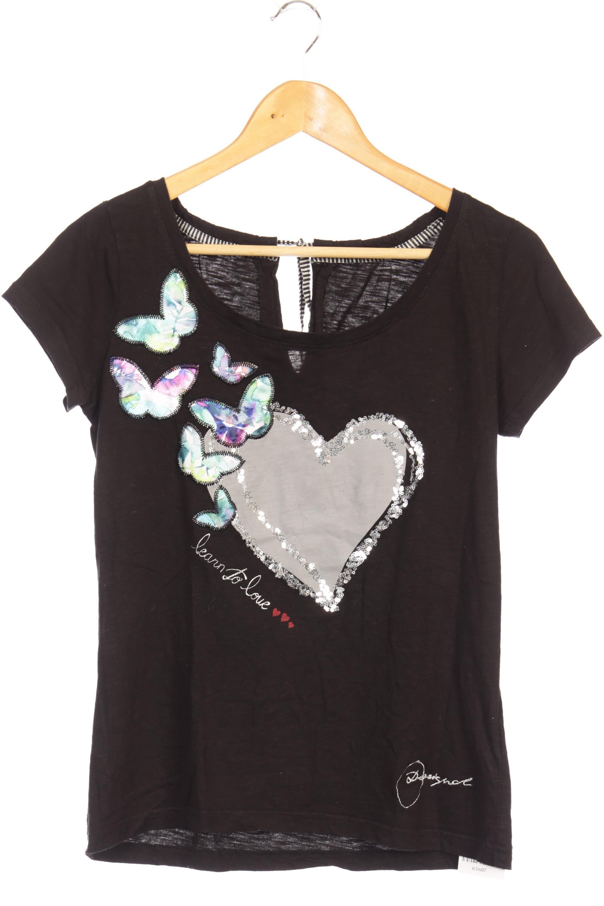 

Desigual Damen T-Shirt, schwarz, Gr.
