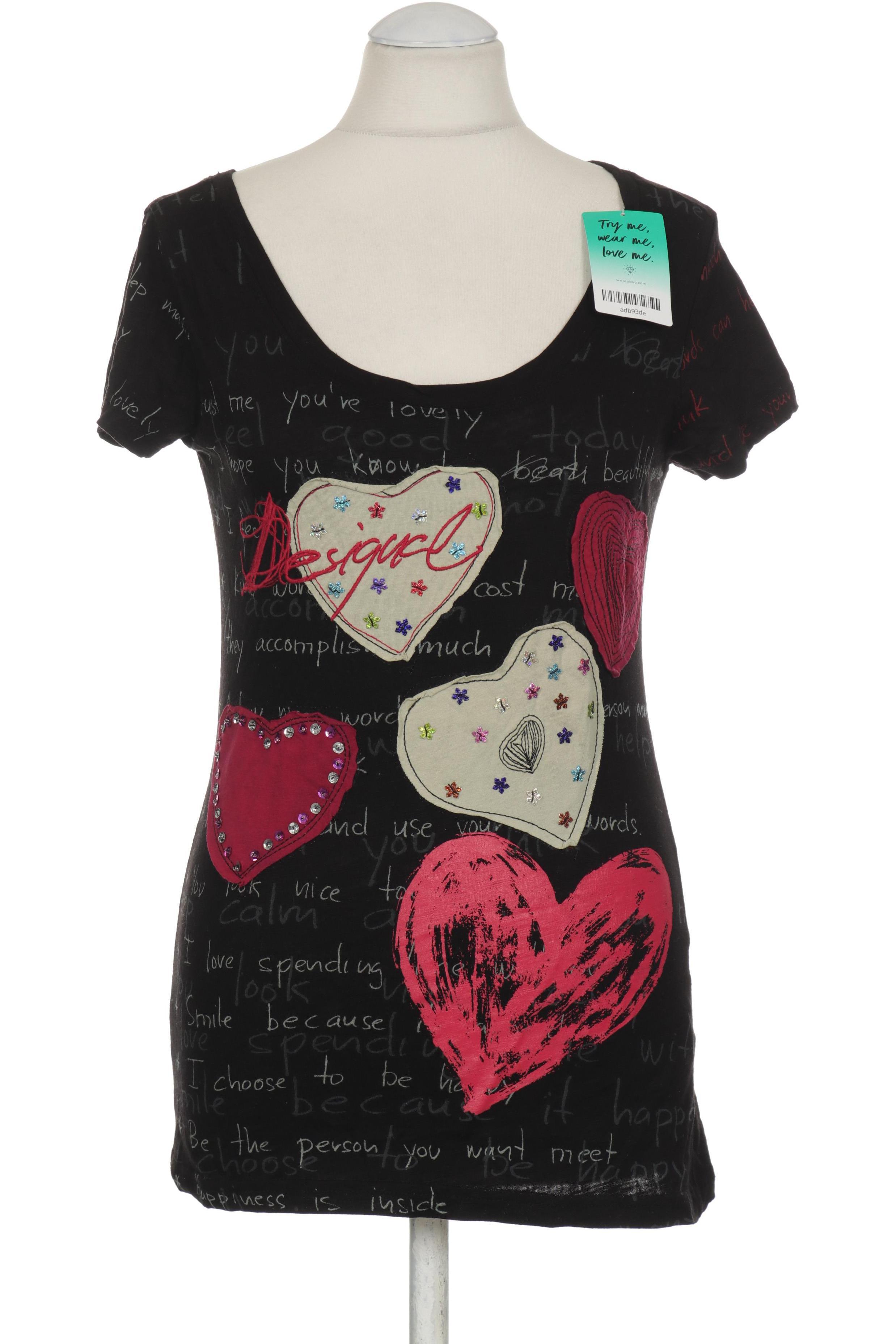 

Desigual Damen T-Shirt, schwarz, Gr.