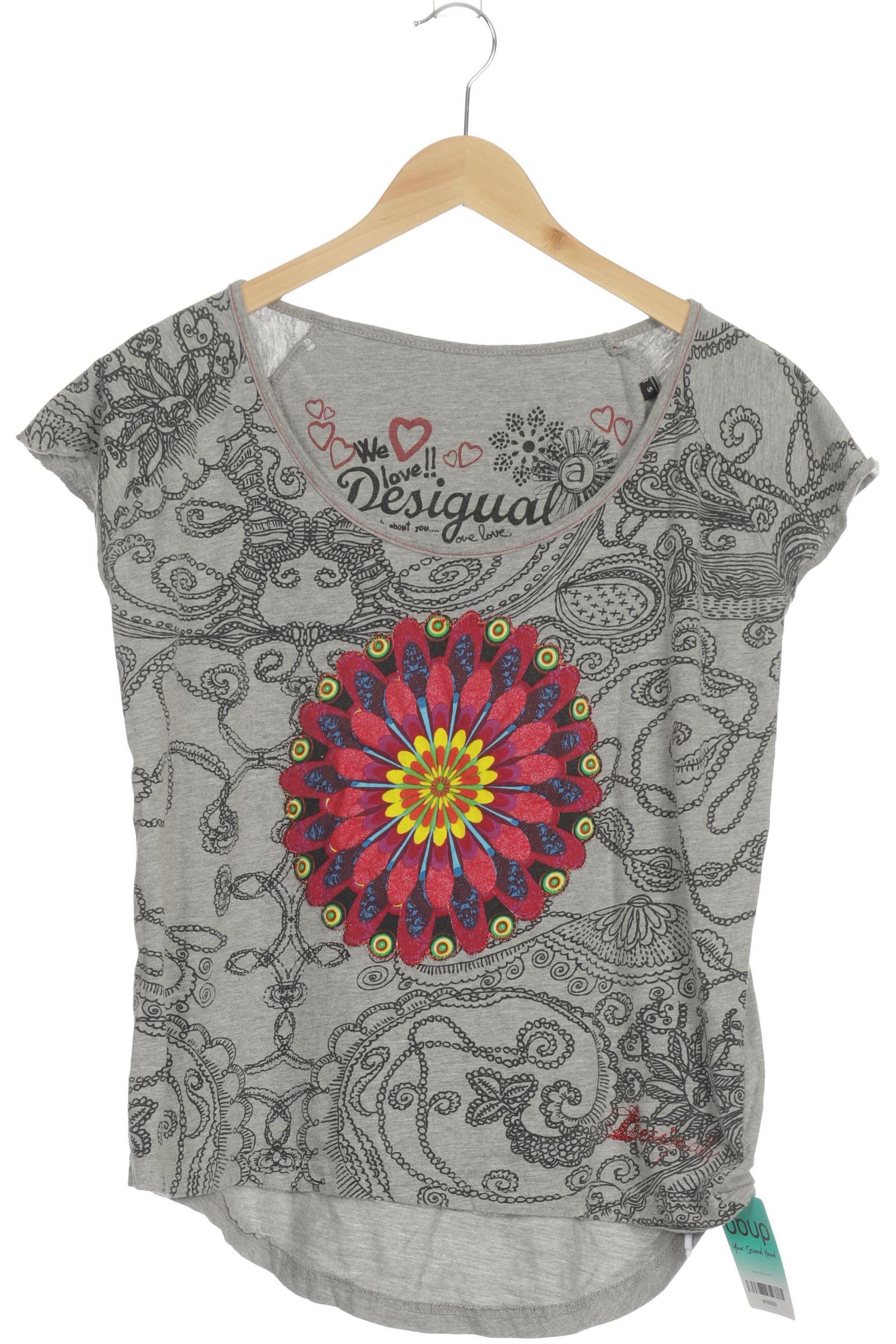 

Desigual Damen T-Shirt, grau, Gr.
