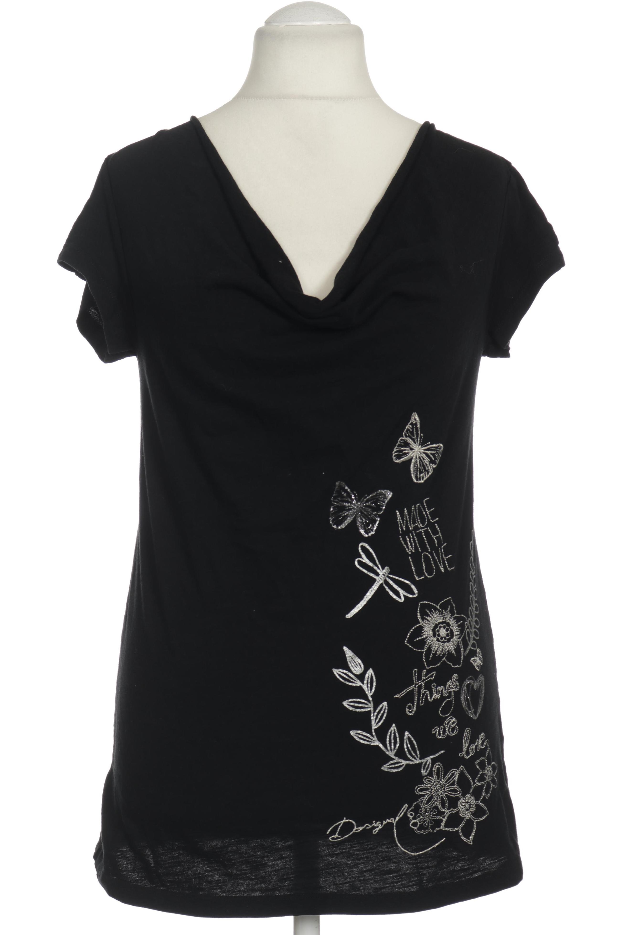 

Desigual Damen T-Shirt, schwarz, Gr.