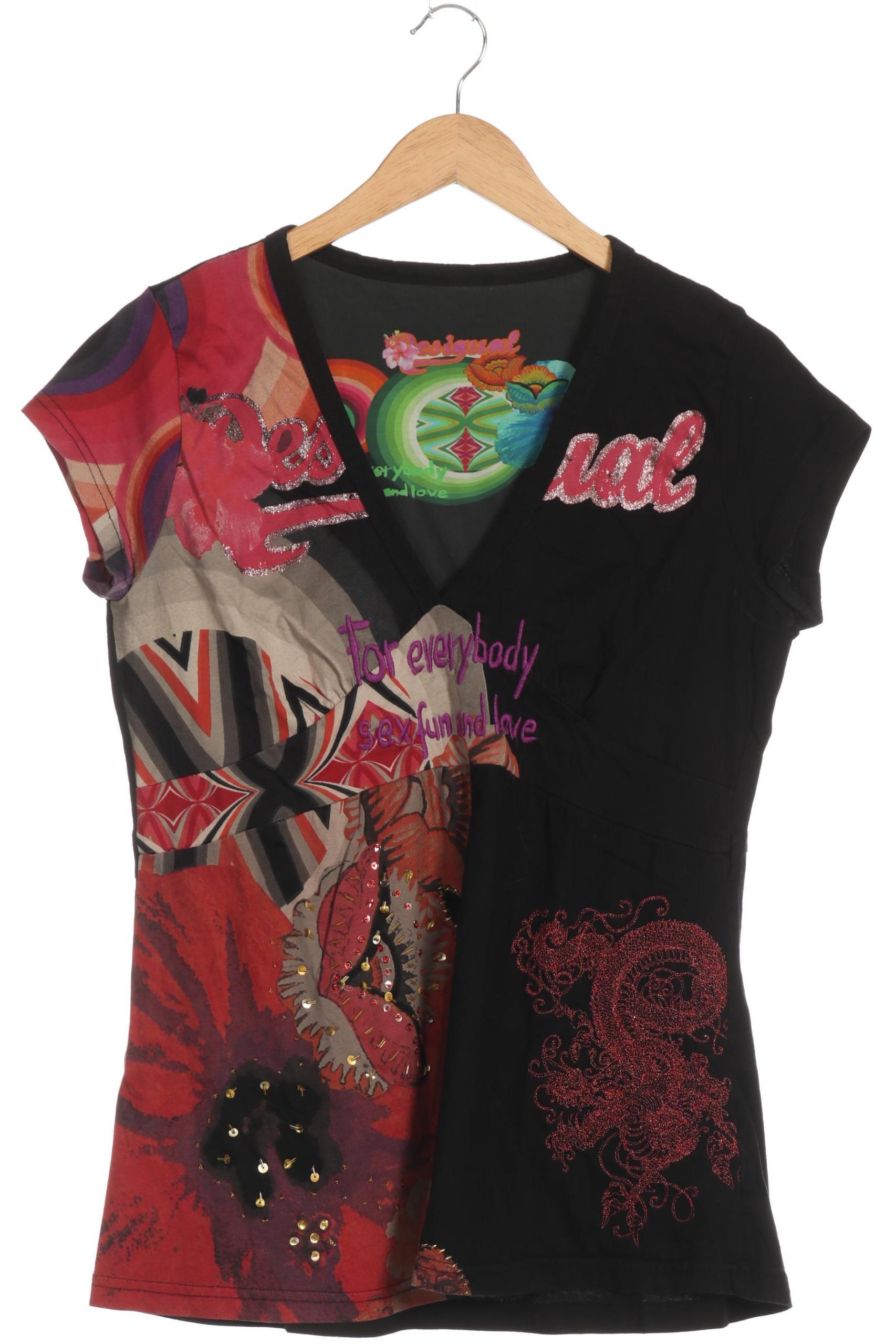 

Desigual Damen T-Shirt, schwarz, Gr.