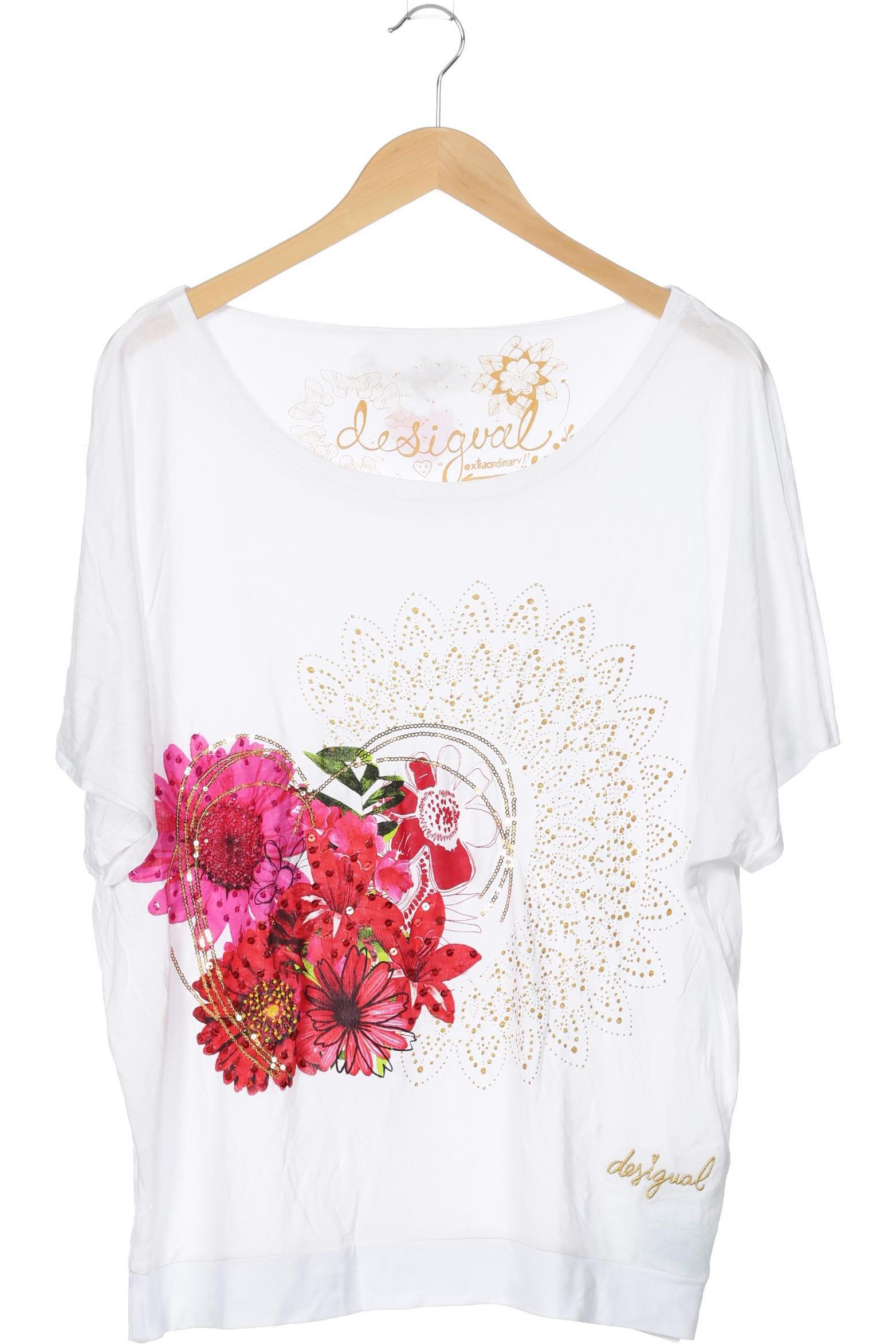 

Desigual Damen T-Shirt, weiß, Gr.