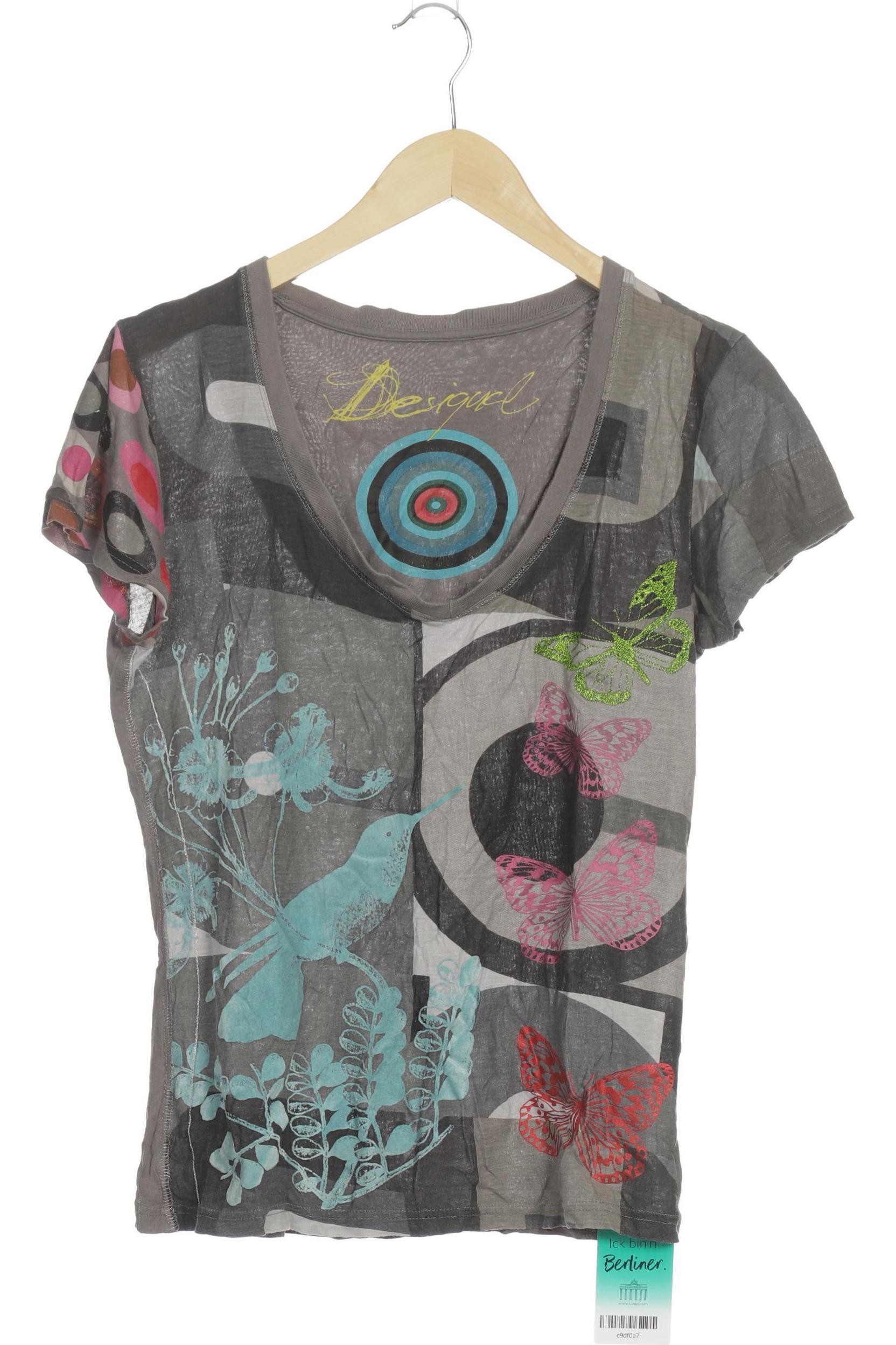 

Desigual Damen T-Shirt, grau, Gr.
