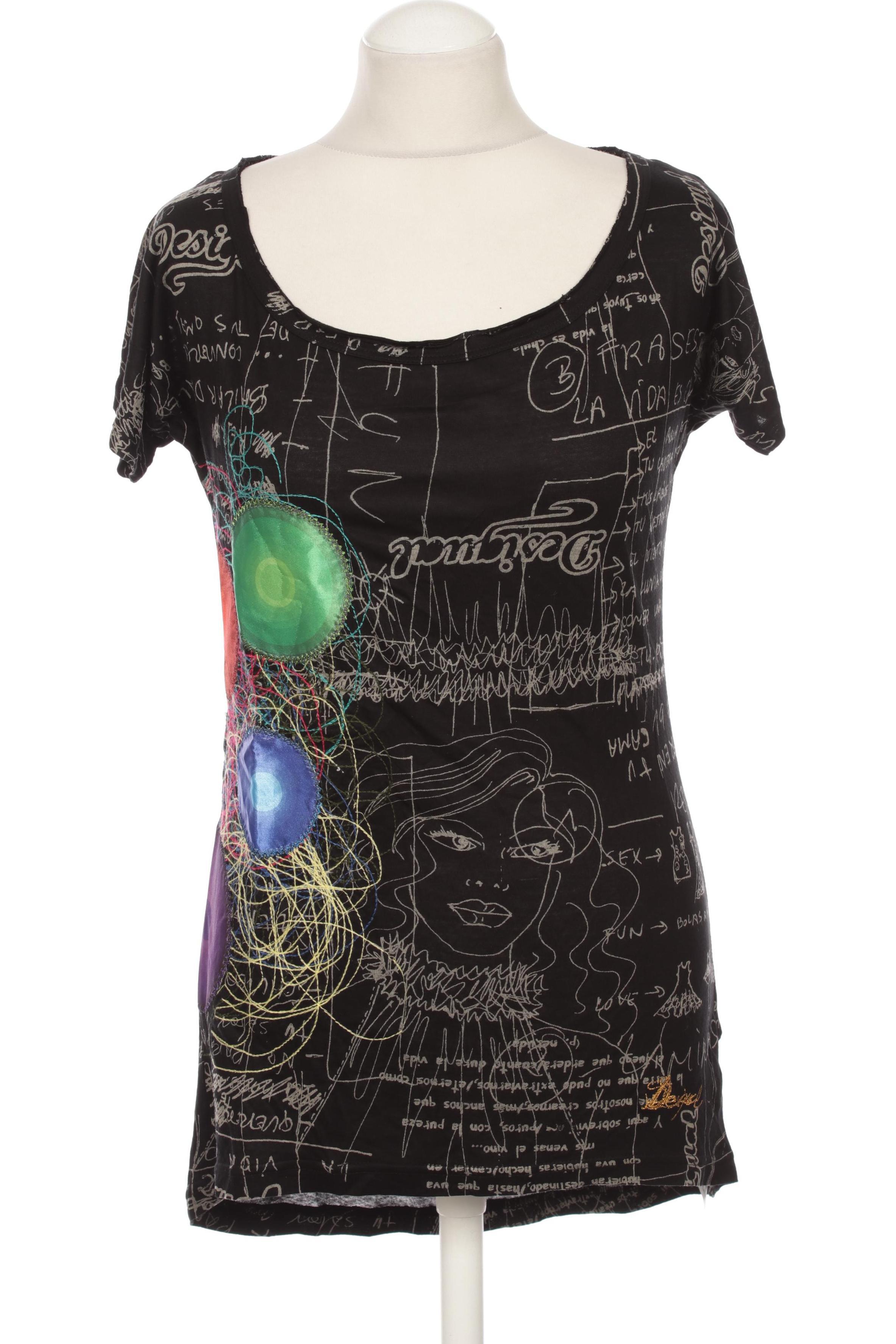 

Desigual Damen T-Shirt, schwarz, Gr.