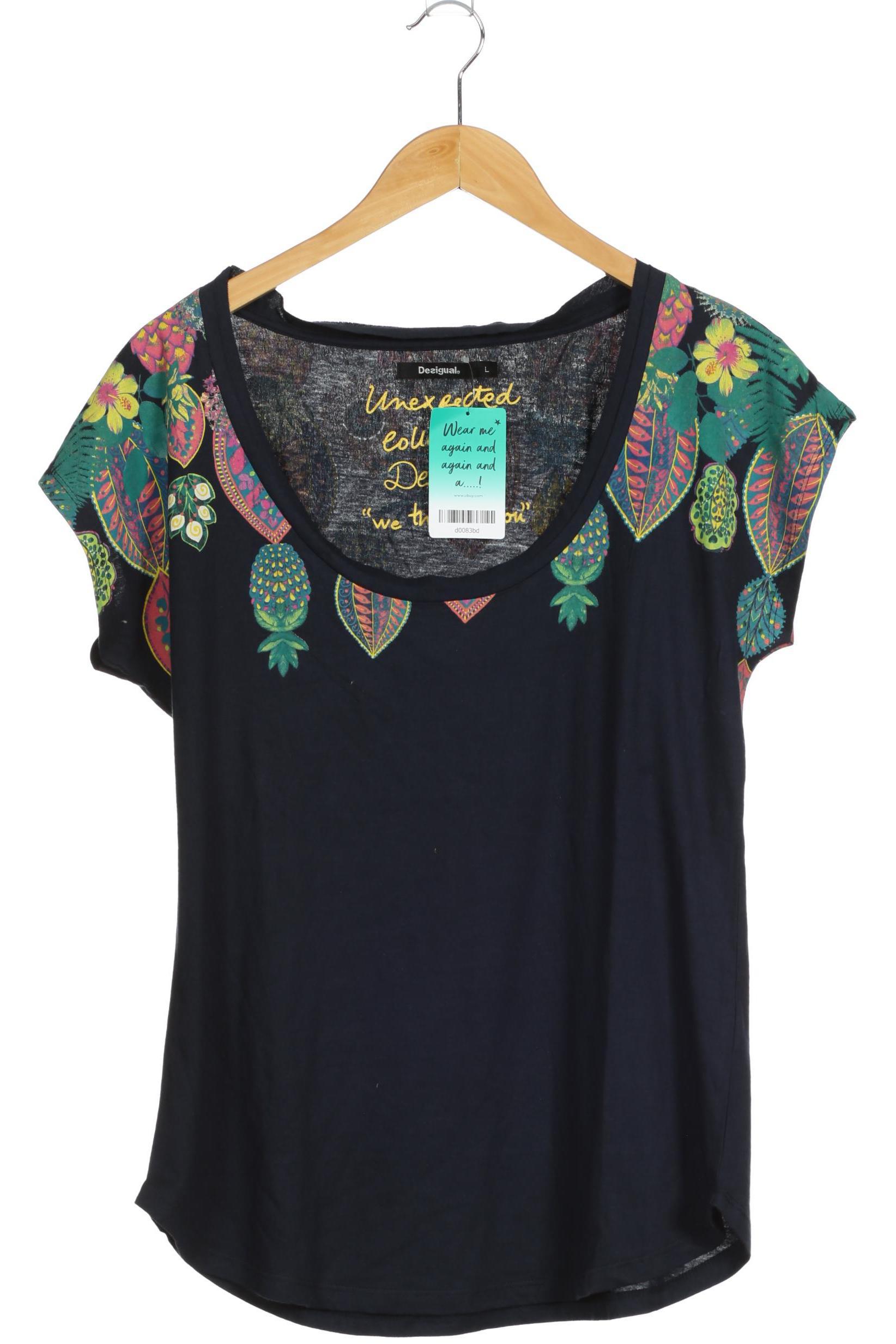 

Desigual Damen T-Shirt, blau, Gr.