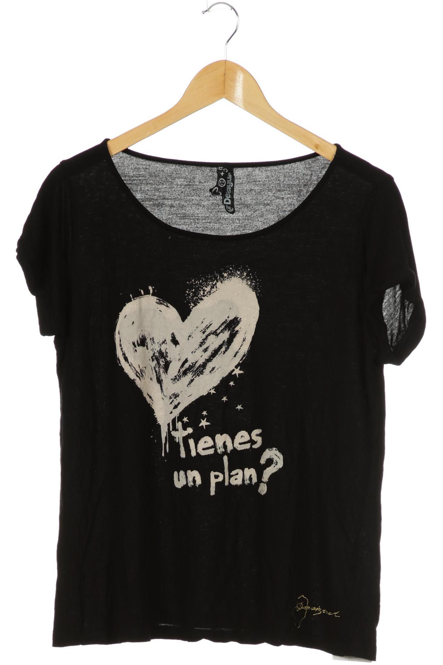

Desigual Damen T-Shirt, schwarz, Gr.