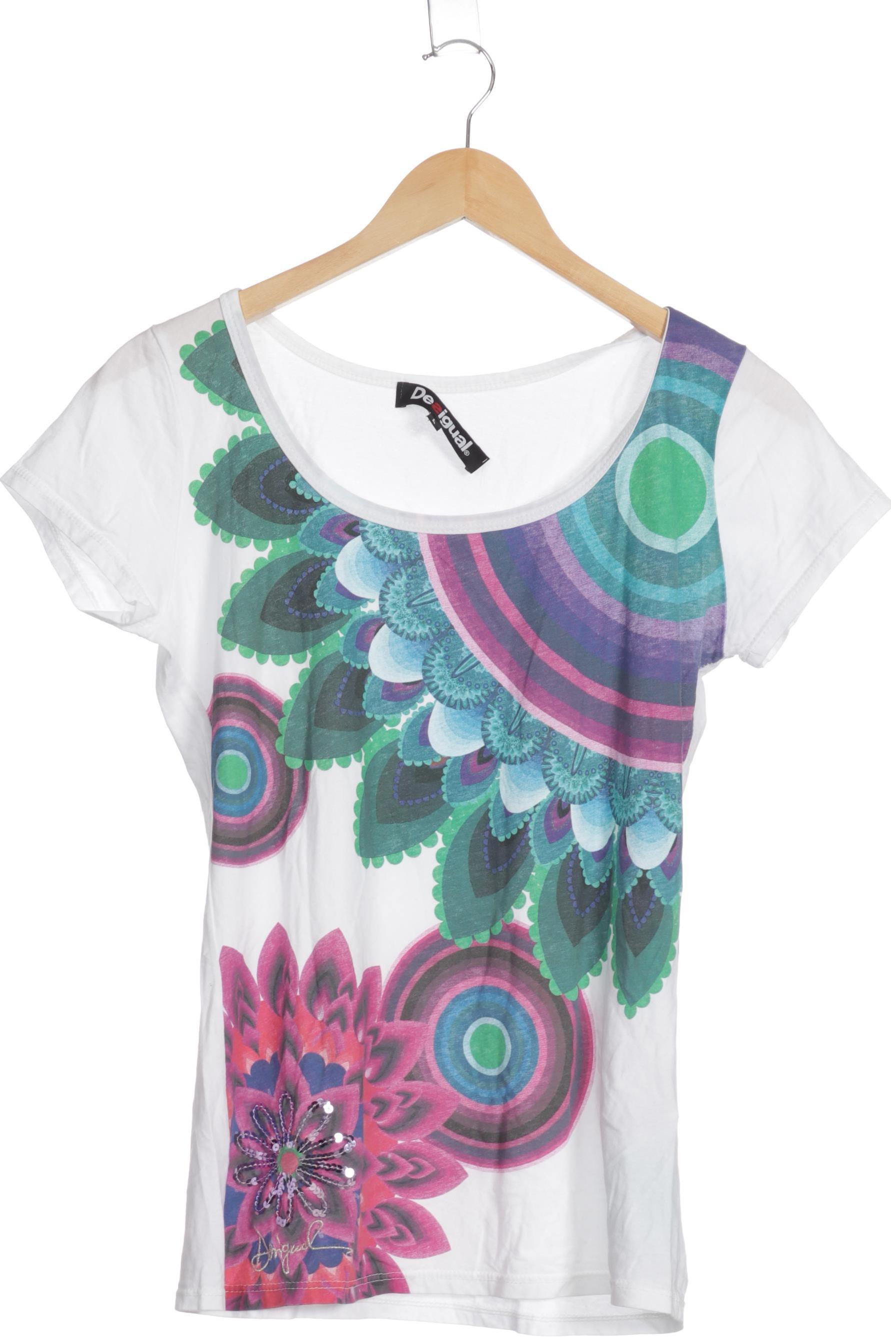 

Desigual Damen T-Shirt, weiß, Gr.