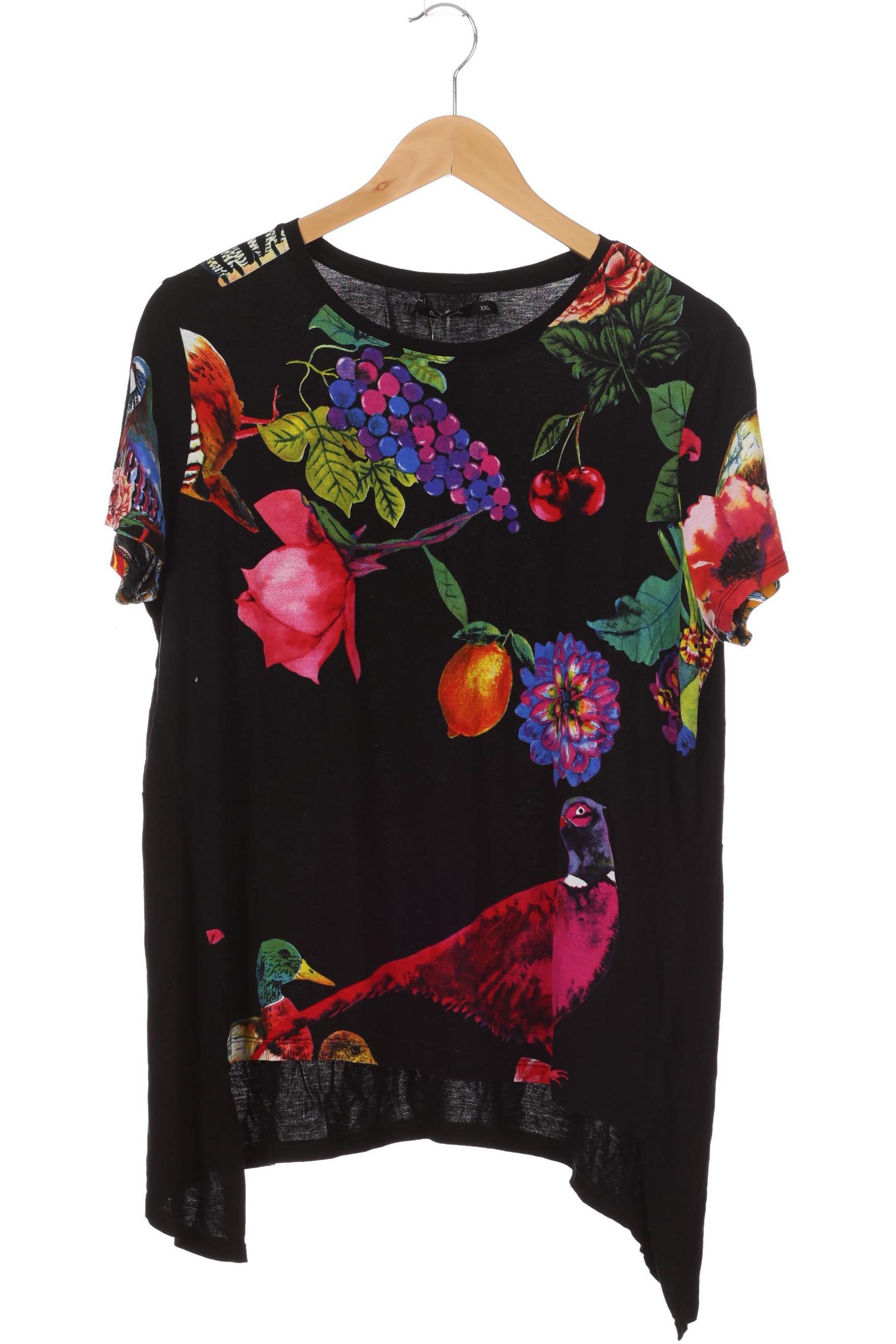 

Desigual Damen T-Shirt, schwarz, Gr.