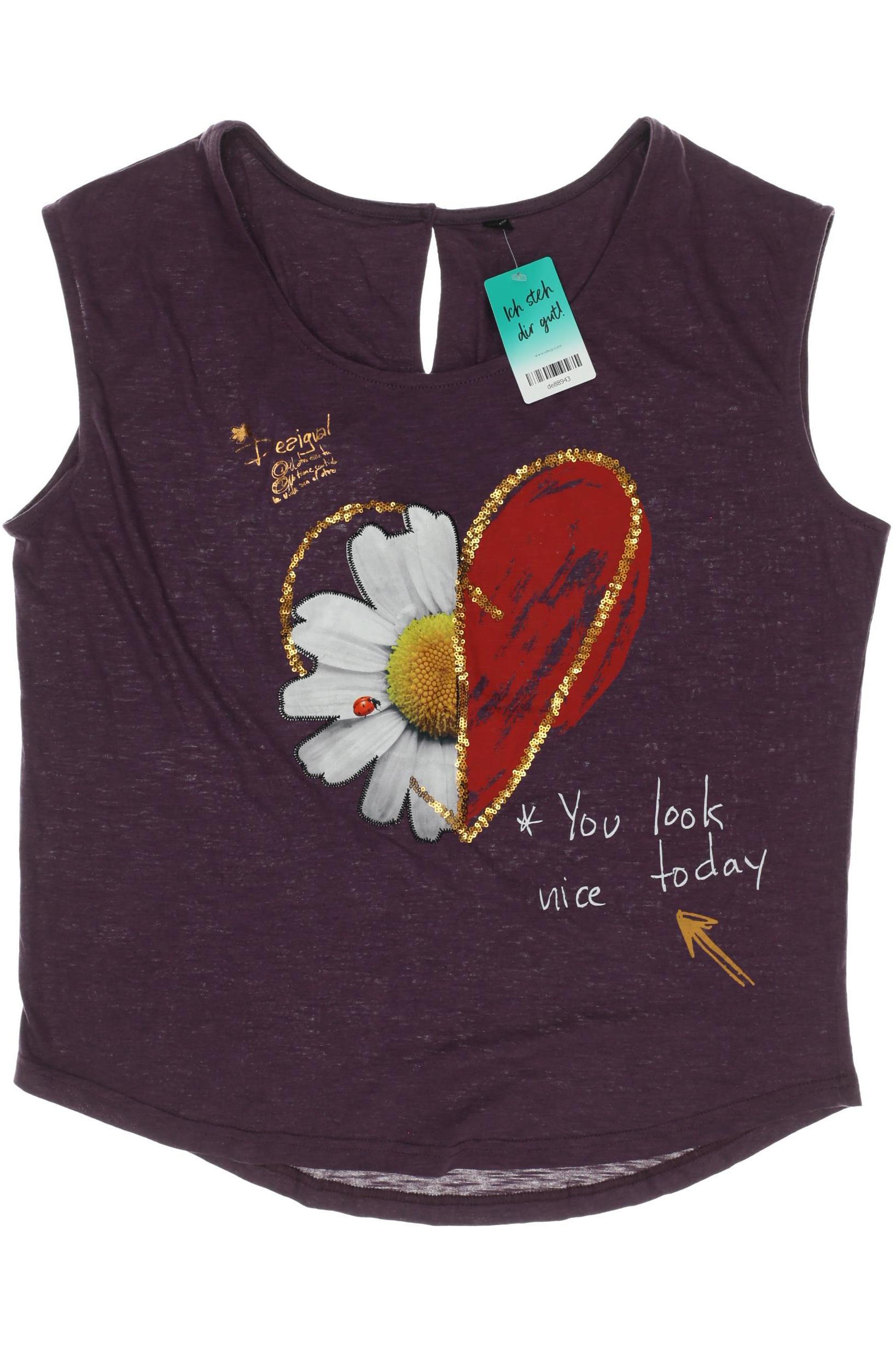 

Desigual Damen T-Shirt, lila, Gr.
