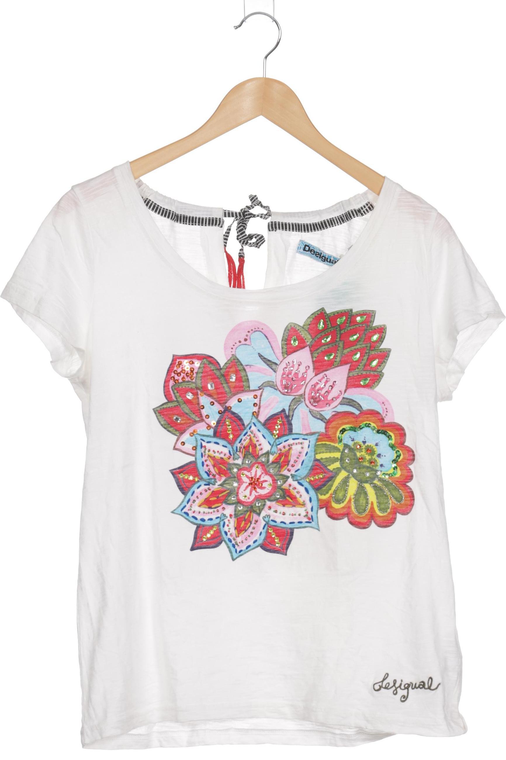 

Desigual Damen T-Shirt, weiß, Gr.