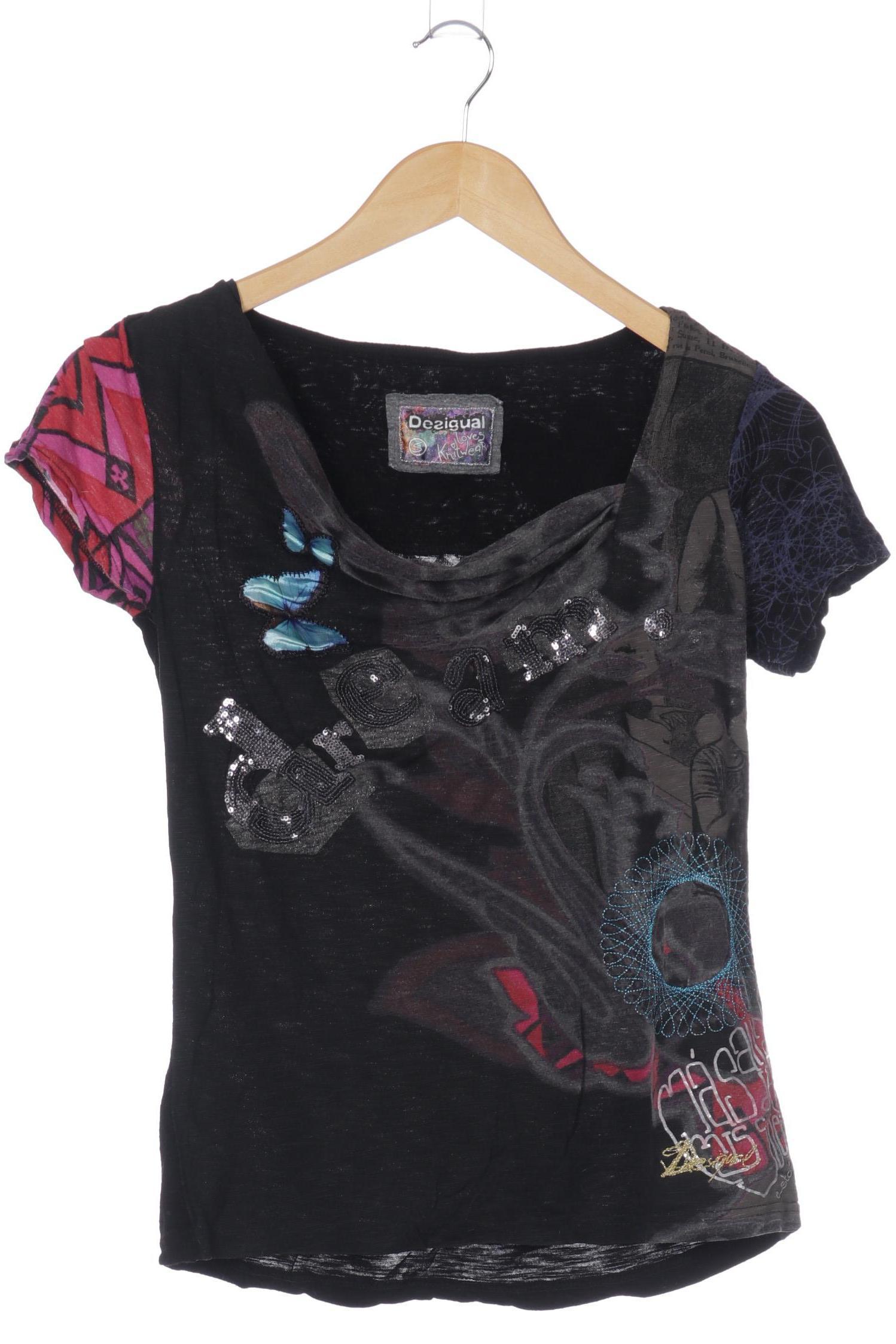 

Desigual Damen T-Shirt, schwarz, Gr.