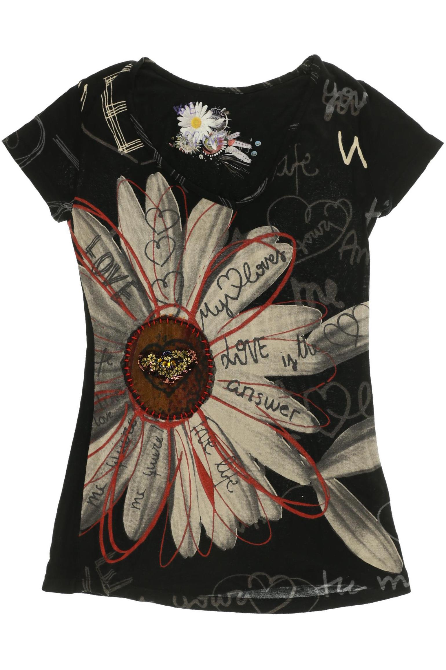 

Desigual Damen T-Shirt, schwarz, Gr.