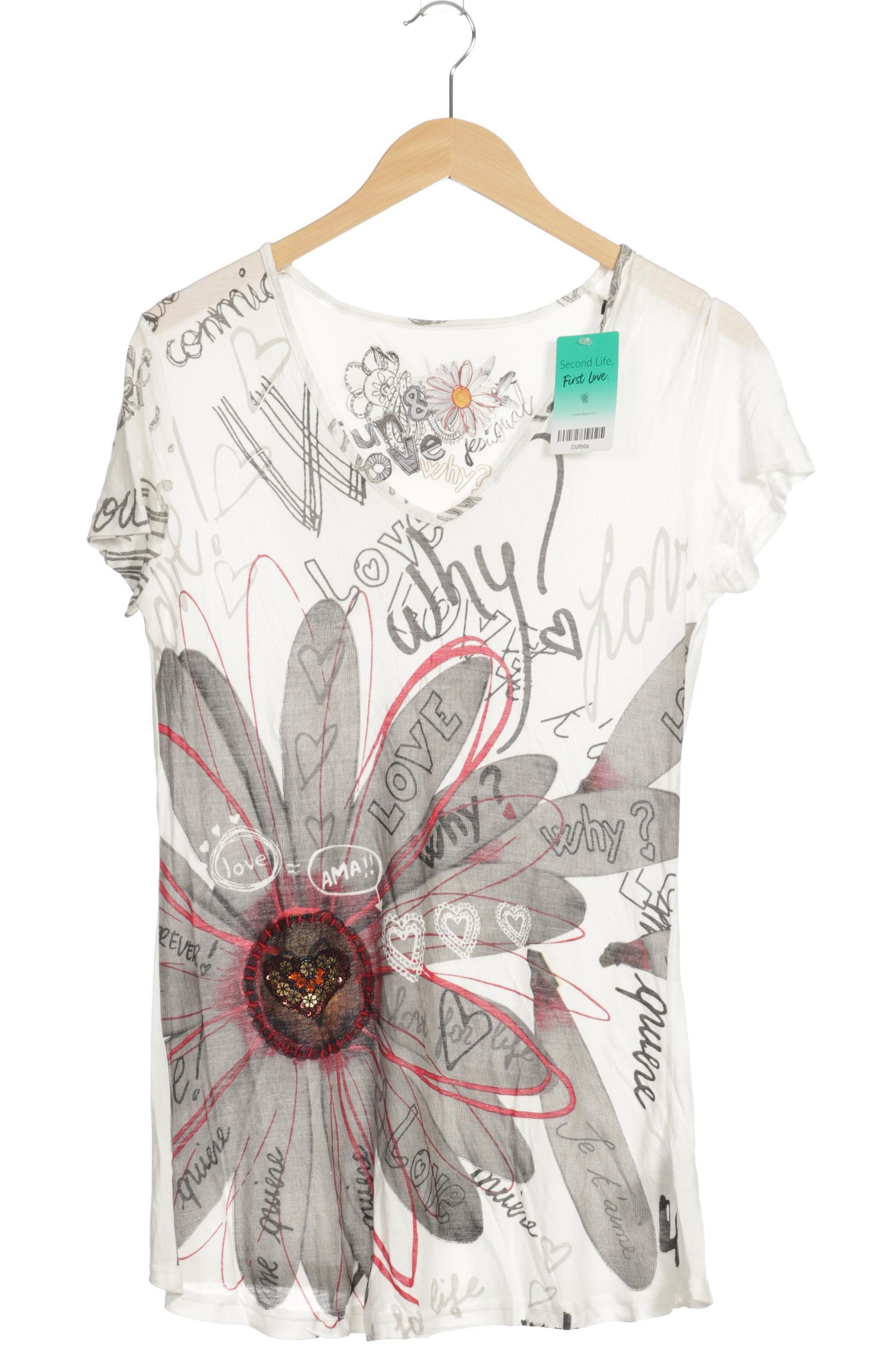 

Desigual Damen T-Shirt, weiß, Gr.