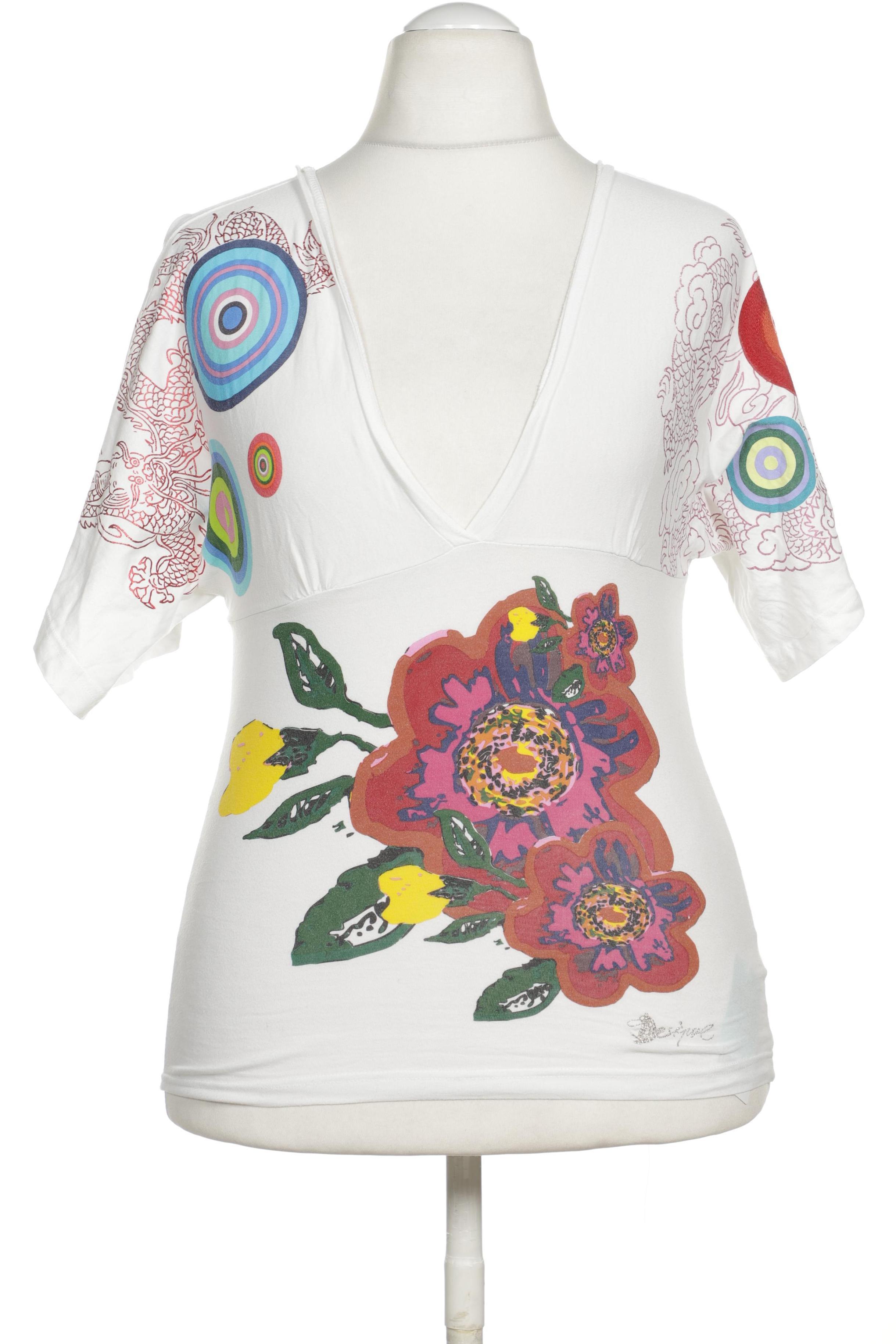 

Desigual Damen T-Shirt, weiß, Gr.