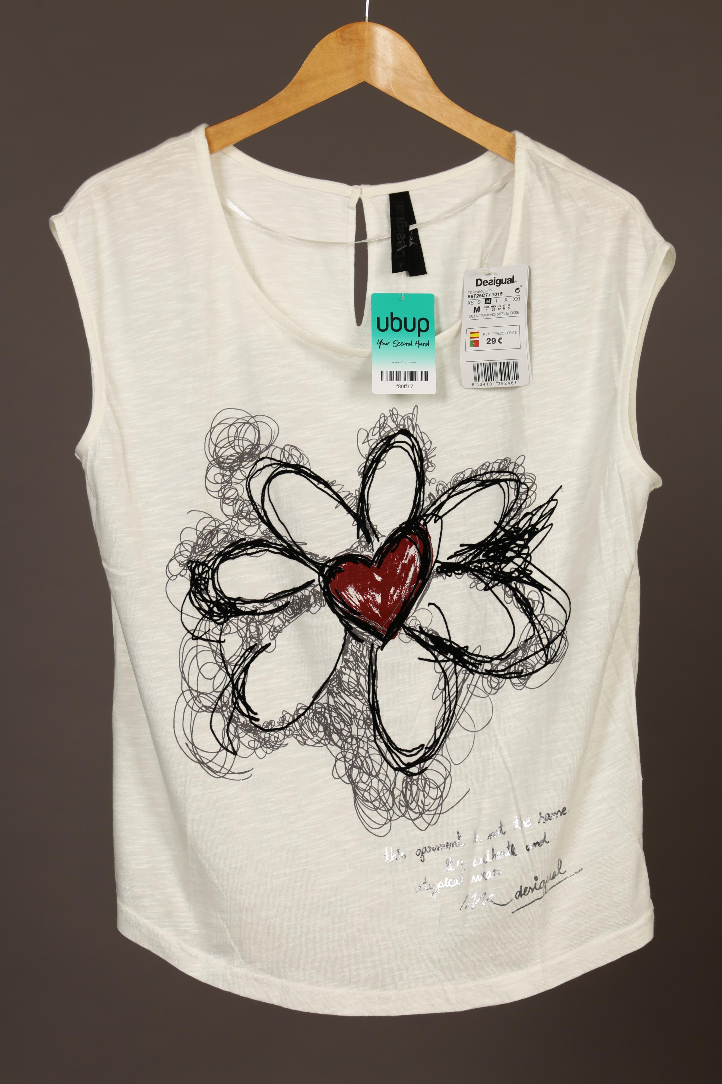 

Desigual Damen T-Shirt, weiß, Gr.
