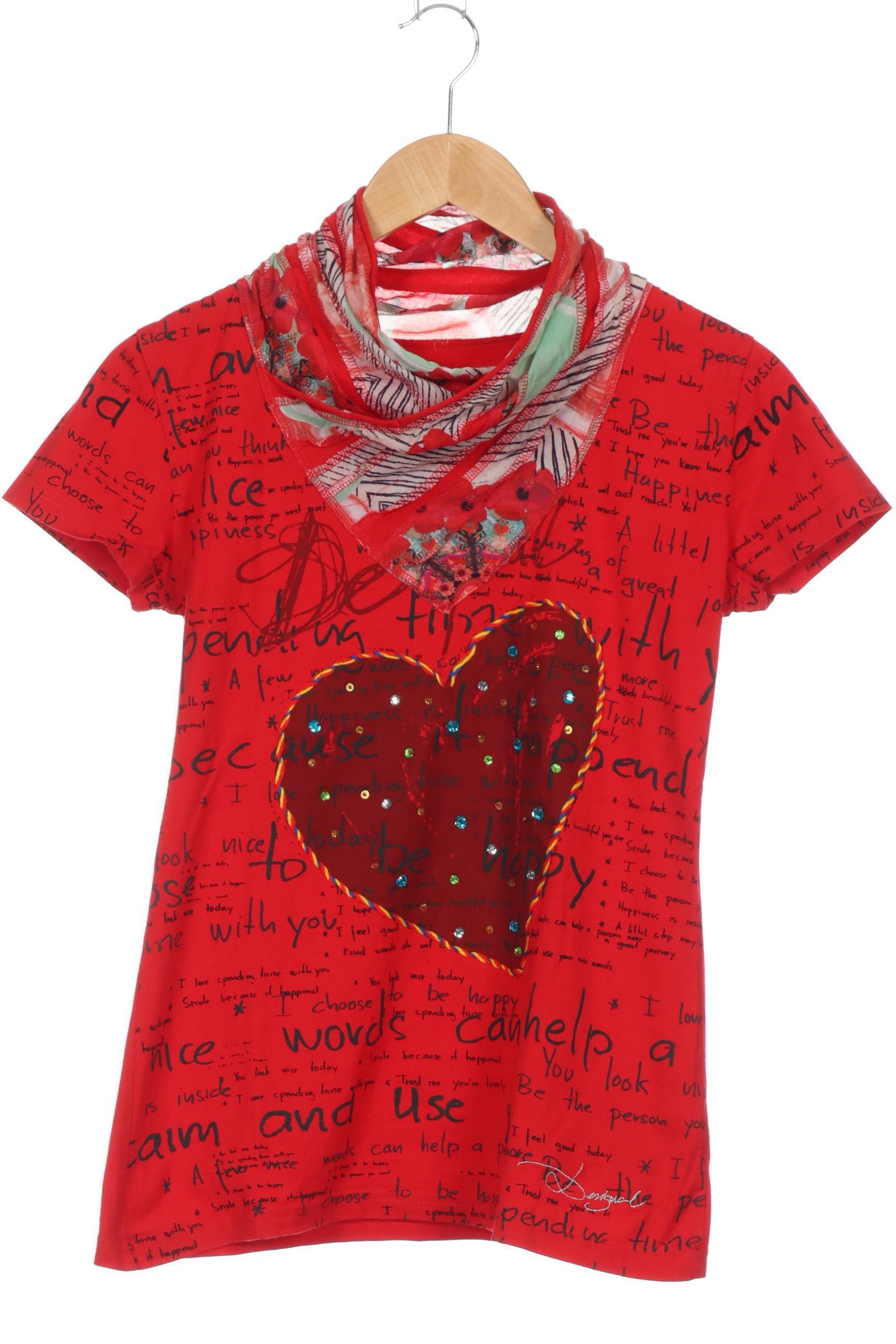 

Desigual Damen T-Shirt, rot, Gr.