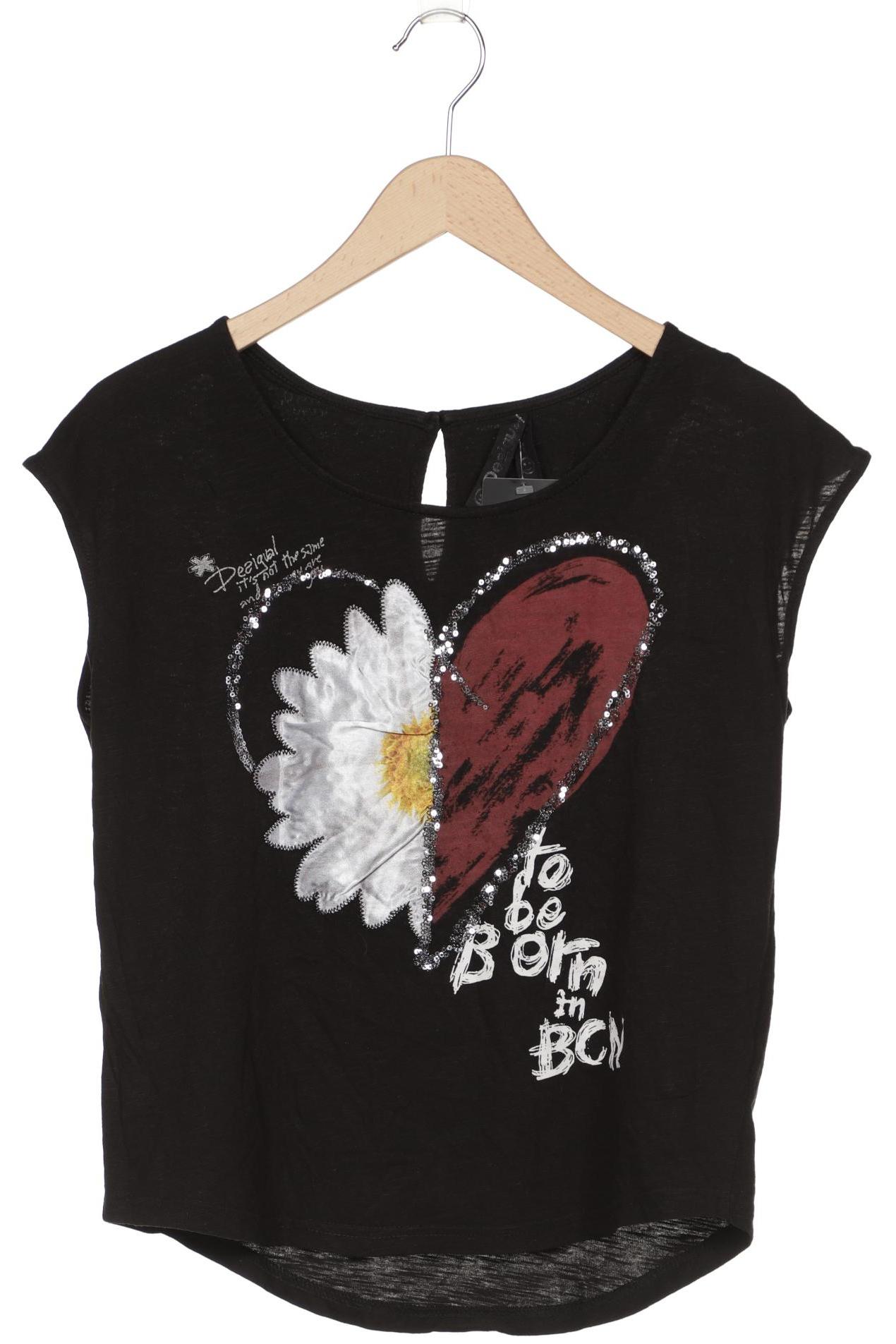 

Desigual Damen T-Shirt, schwarz, Gr. 36