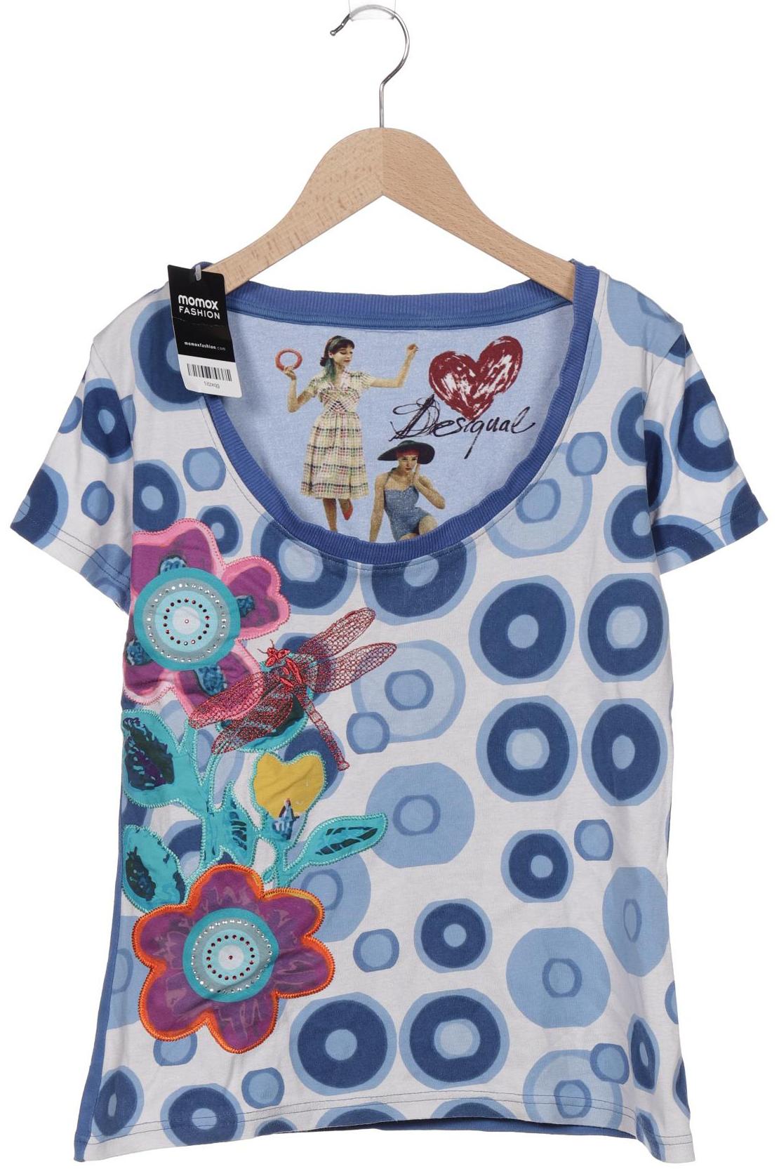 

Desigual Damen T-Shirt, blau, Gr. 38