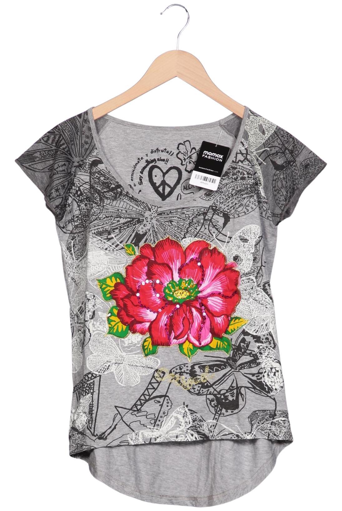 

Desigual Damen T-Shirt, grau, Gr. 36