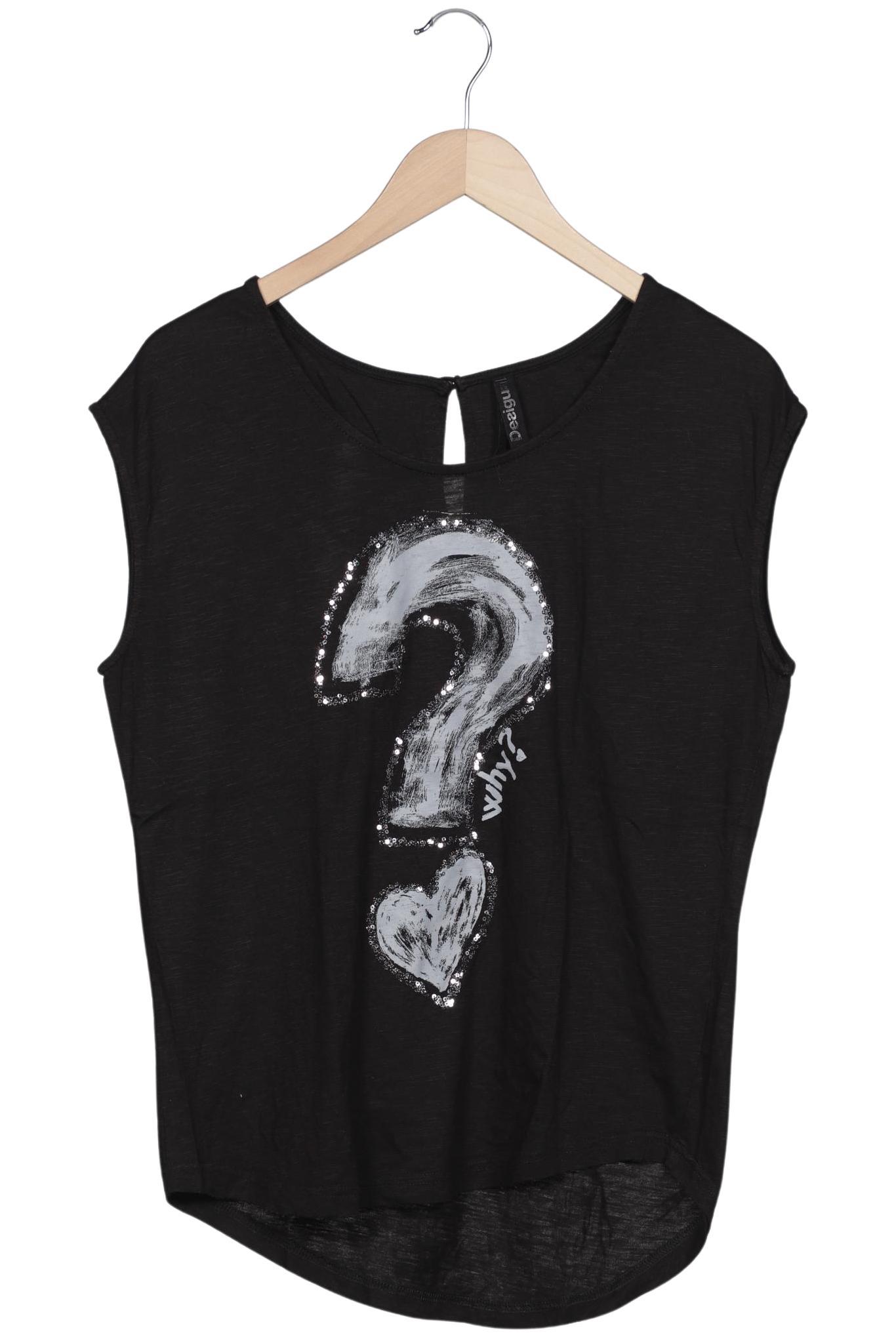 

Desigual Damen T-Shirt, schwarz, Gr. 38