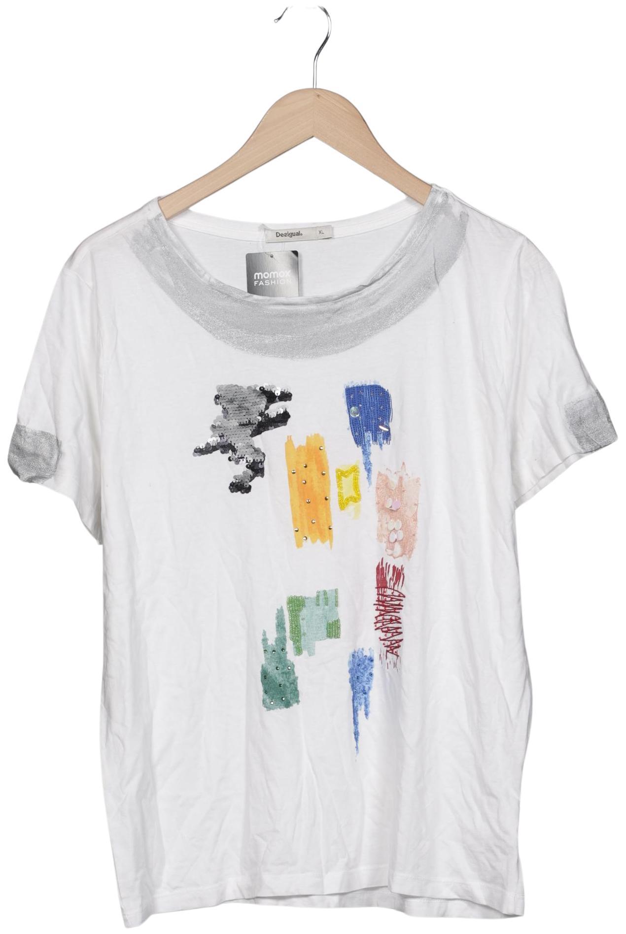 

Desigual Damen T-Shirt, weiß, Gr. 44