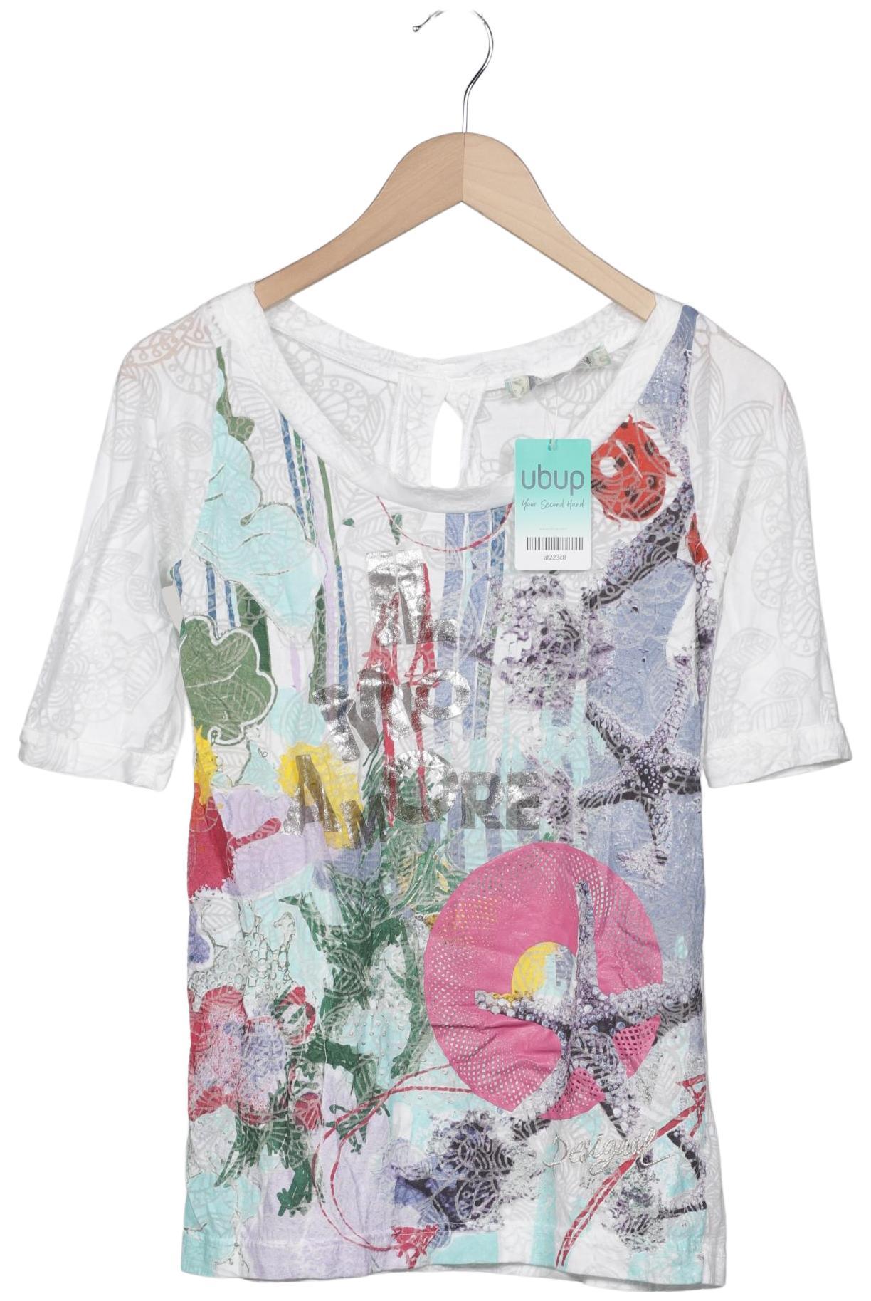 

Desigual Damen T-Shirt, weiß, Gr. 38