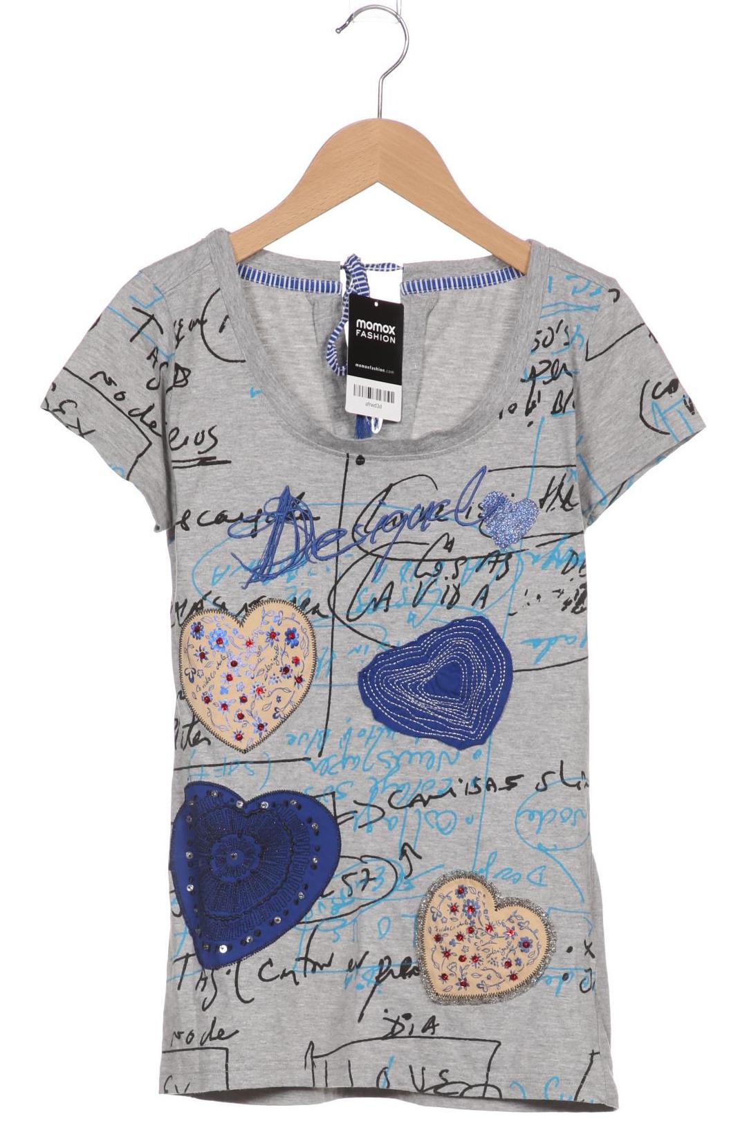 

Desigual Damen T-Shirt, grau, Gr. 34