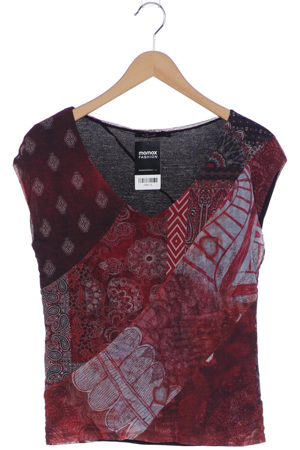 

Desigual Damen T-Shirt, bordeaux, Gr. 42