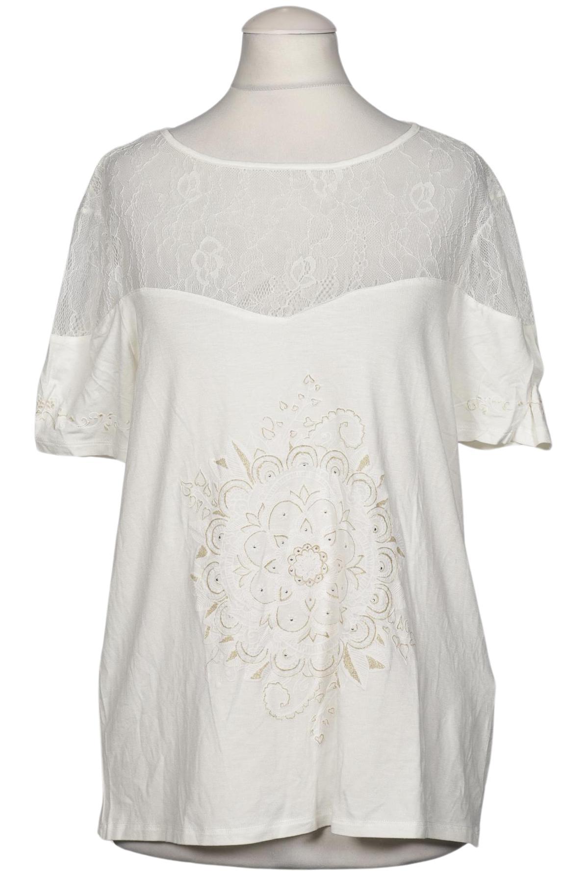 

Desigual Damen T-Shirt, cremeweiß, Gr. 38