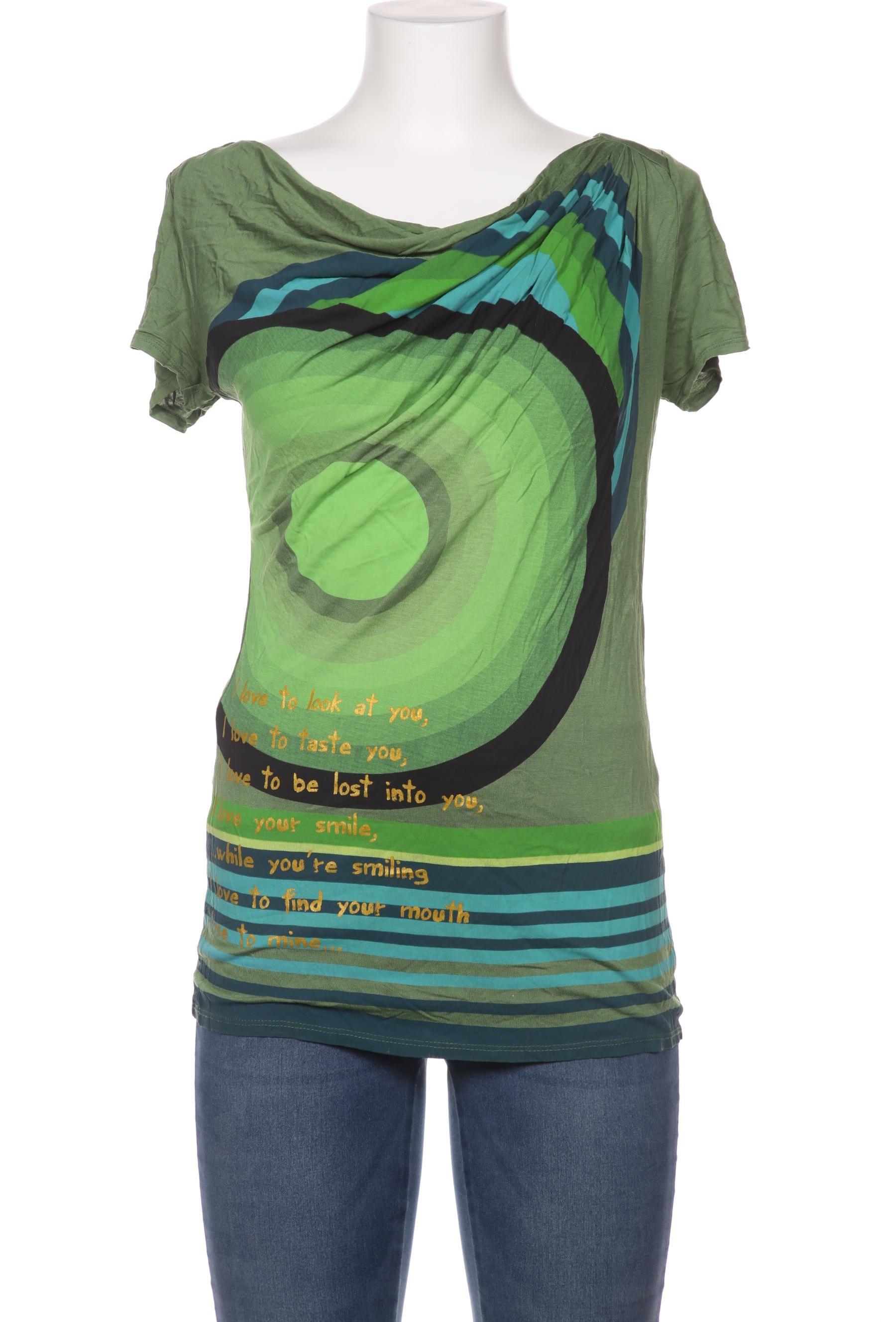 

Desigual Damen T-Shirt, grün, Gr. 38