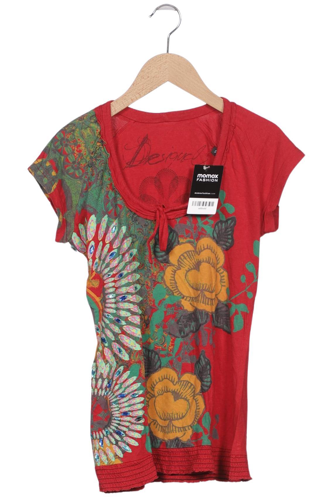

Desigual Damen T-Shirt, rot, Gr. 36