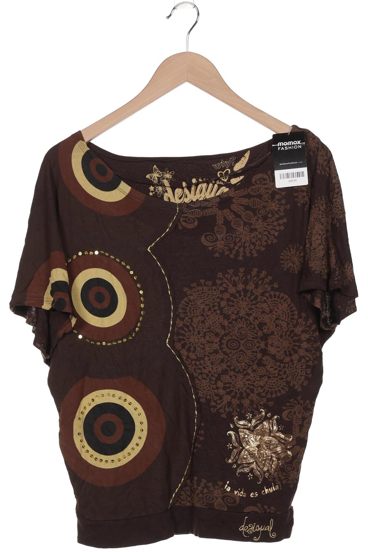 

Desigual Damen T-Shirt, braun, Gr. 36