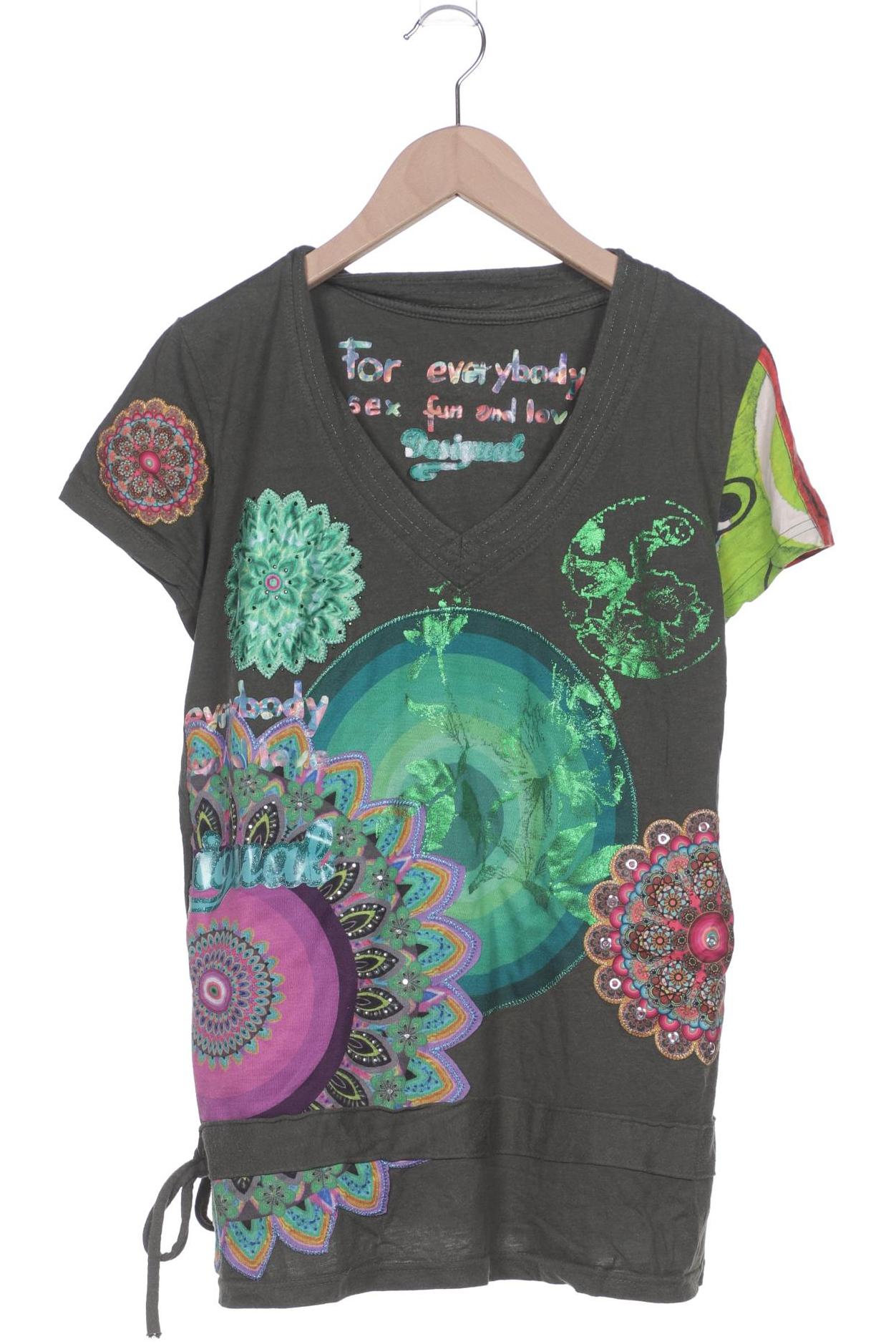 

Desigual Damen T-Shirt, grün, Gr. 38