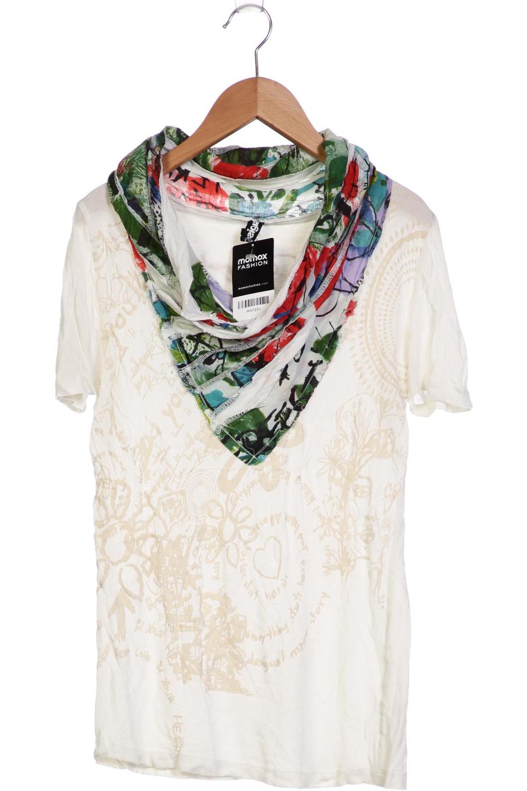 

Desigual Damen T-Shirt, cremeweiß, Gr. 38