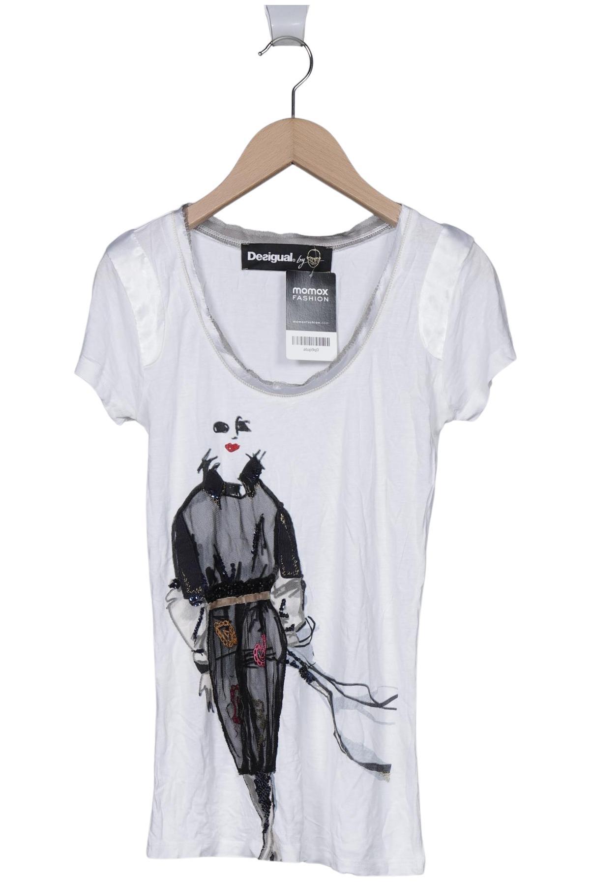 

Desigual Damen T-Shirt, weiß, Gr. 34