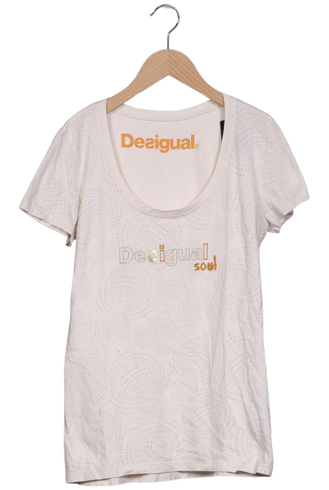 

Desigual Damen T-Shirt, cremeweiß, Gr. 42