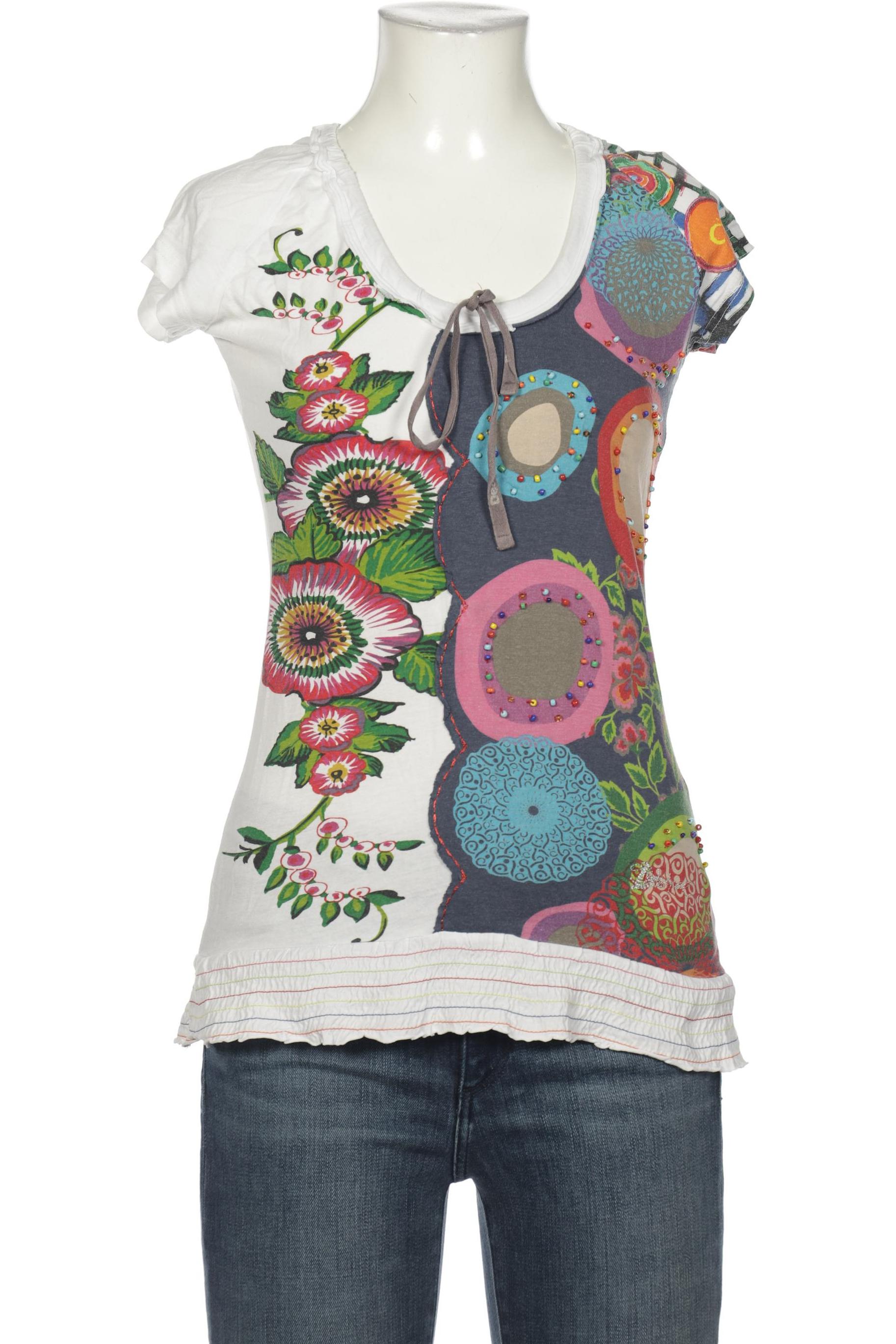 

Desigual Damen T-Shirt, weiß, Gr. 36