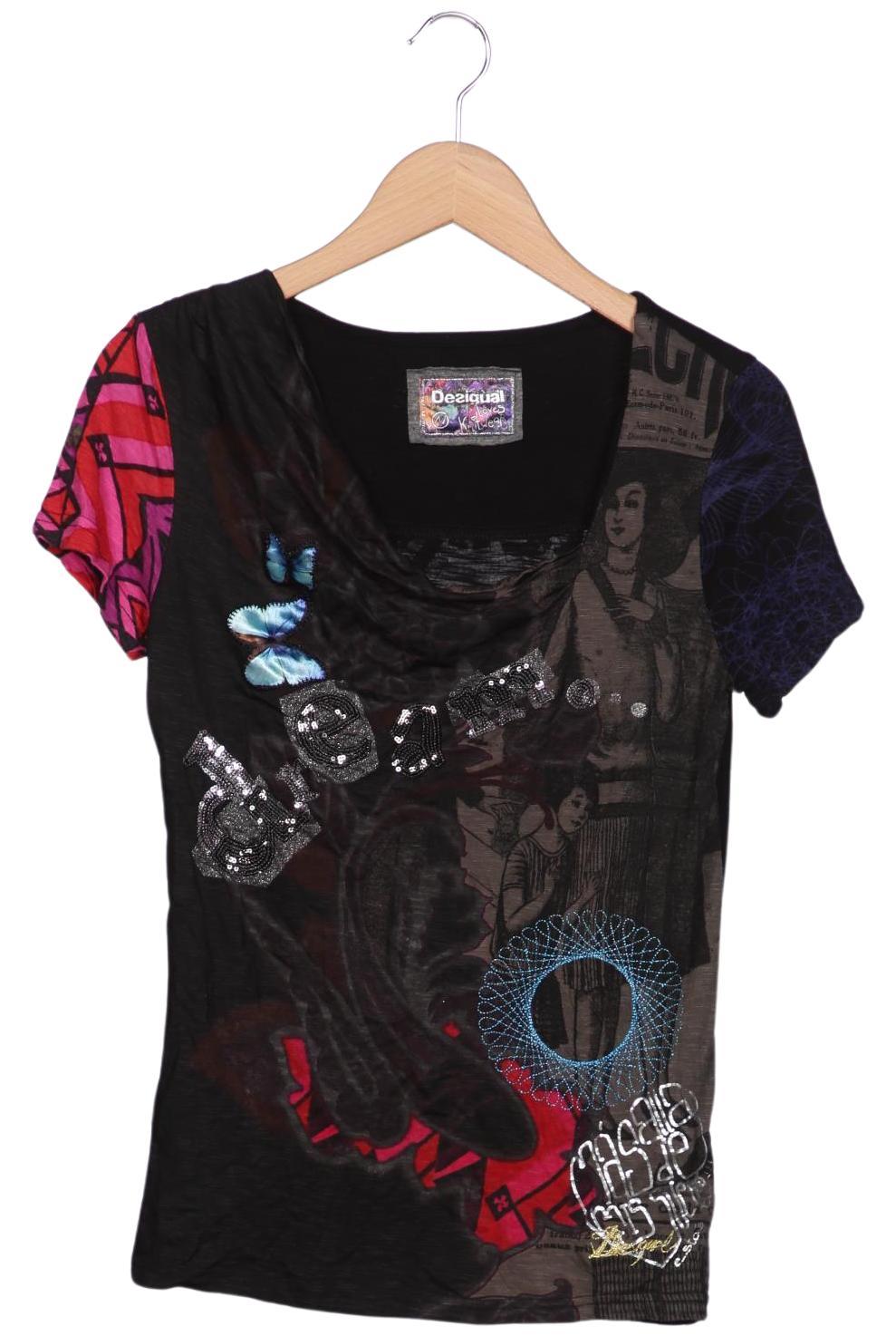 

Desigual Damen T-Shirt, schwarz, Gr. 38