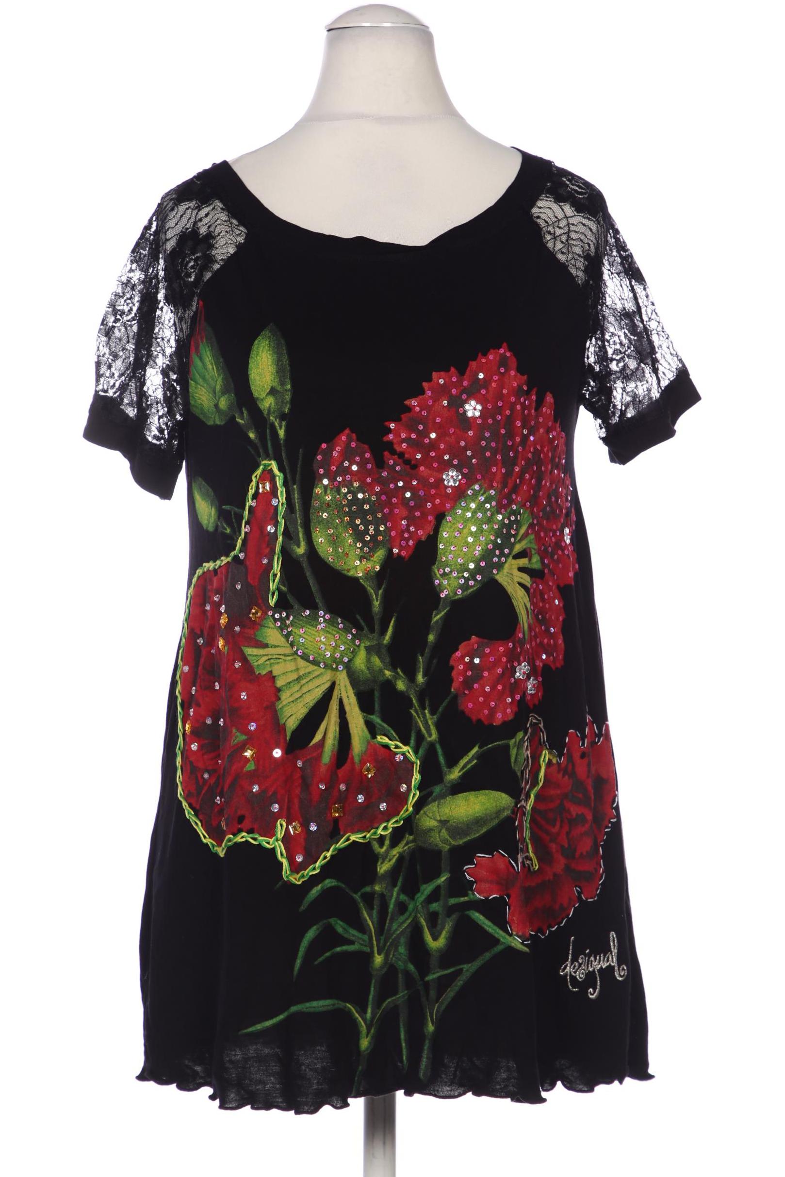 

Desigual Damen T-Shirt, schwarz, Gr. 38