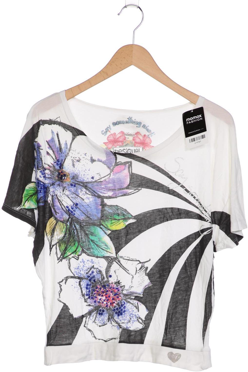 

Desigual Damen T-Shirt, cremeweiß, Gr. 36