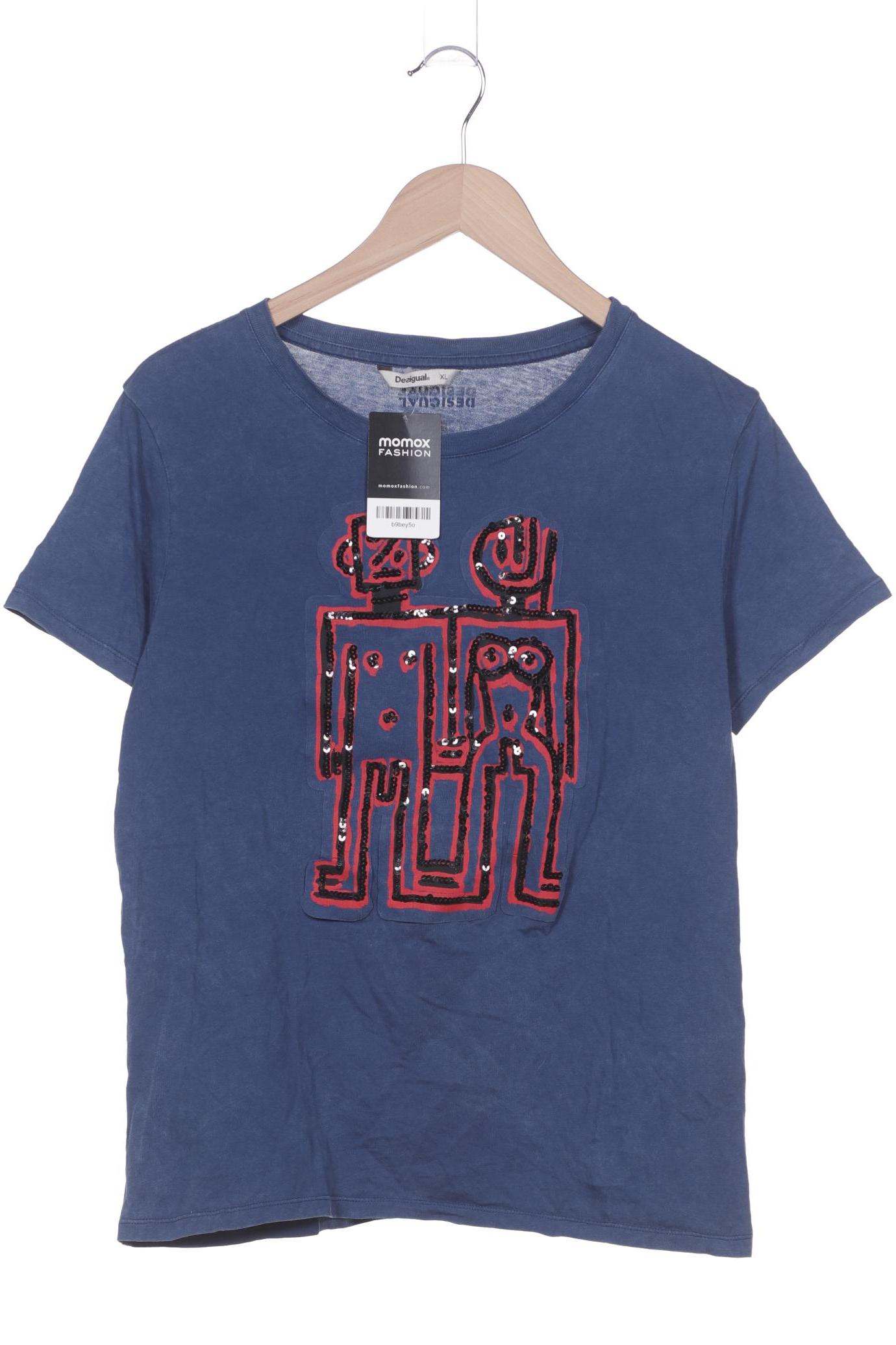 

Desigual Damen T-Shirt, blau, Gr. 44