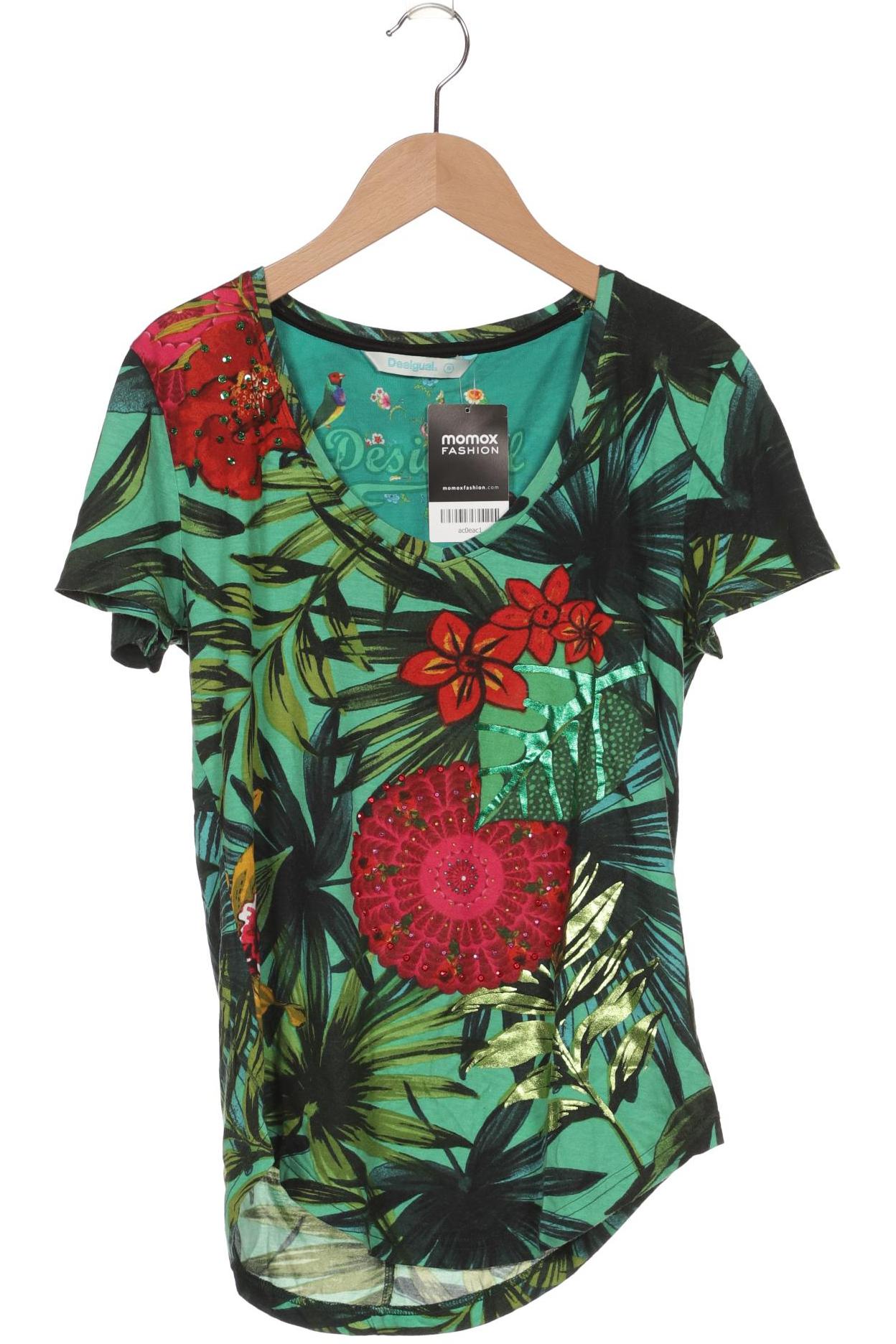 

Desigual Damen T-Shirt, grün, Gr. 36