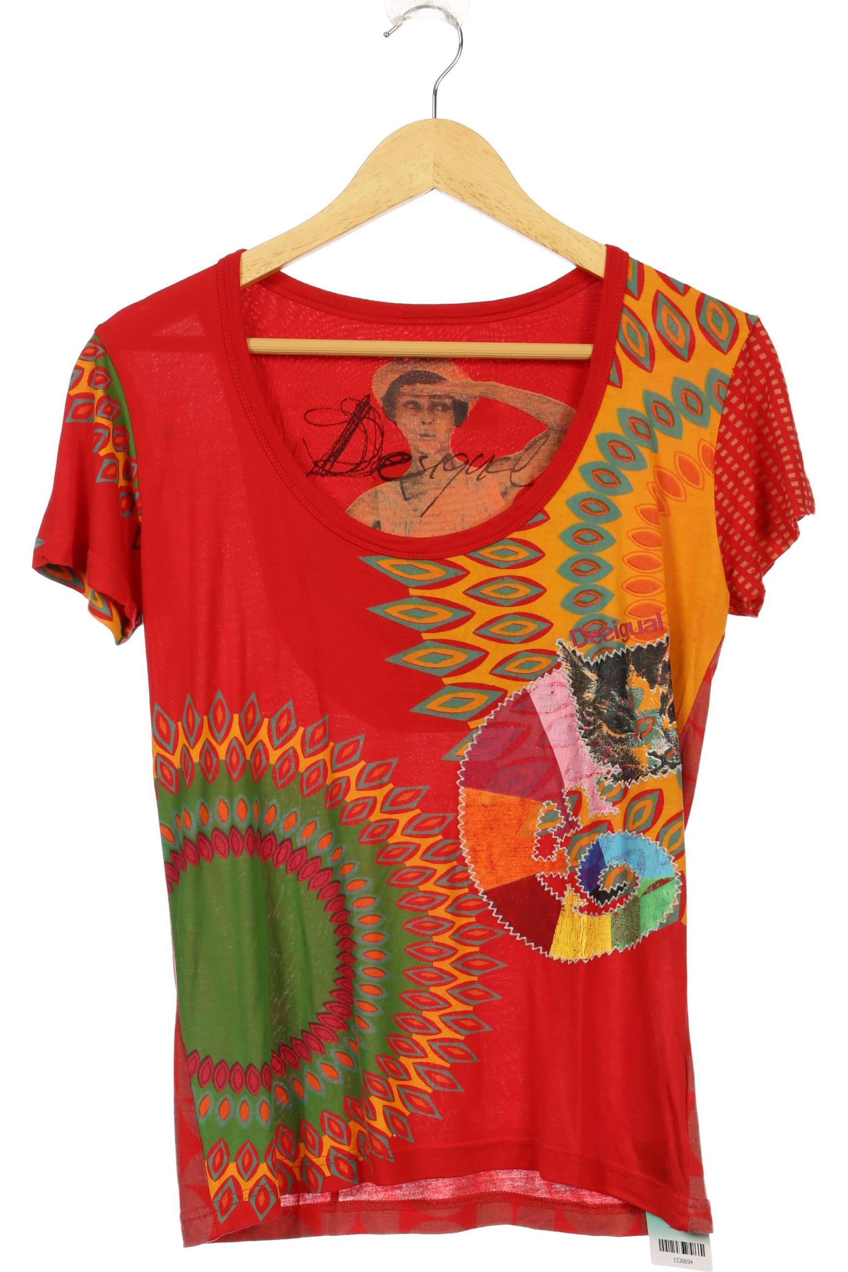 

Desigual Damen T-Shirt, rot, Gr. 44